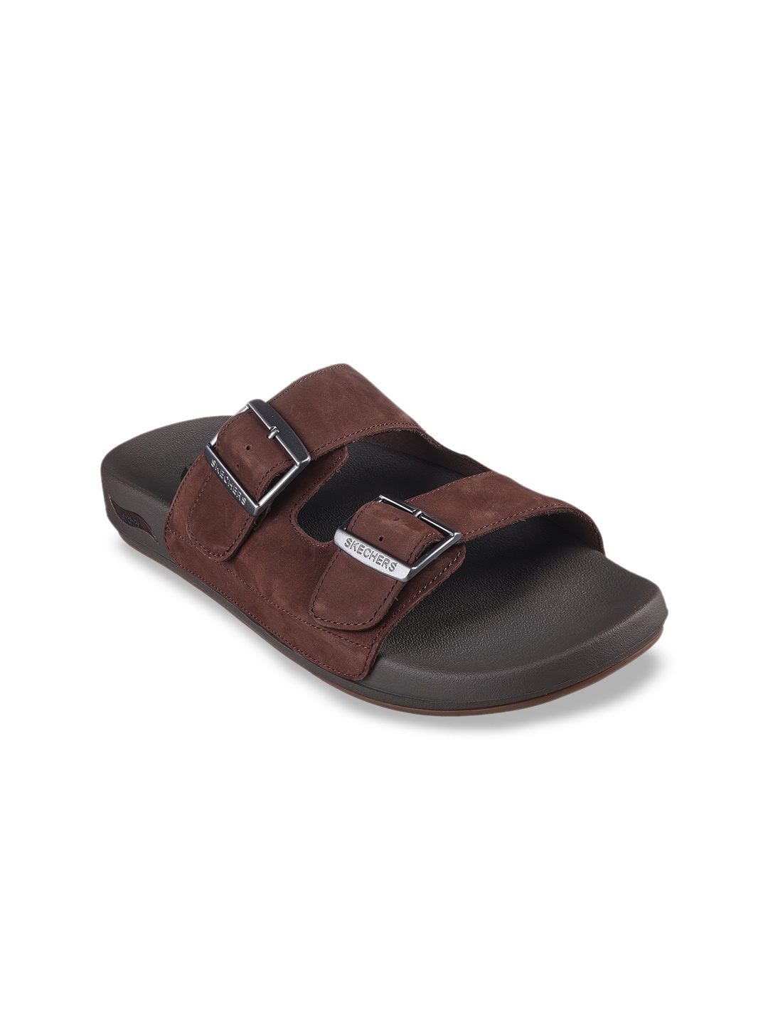 

Skechers Men ARCH FIT PRO Leather Comfort Sandals, Brown