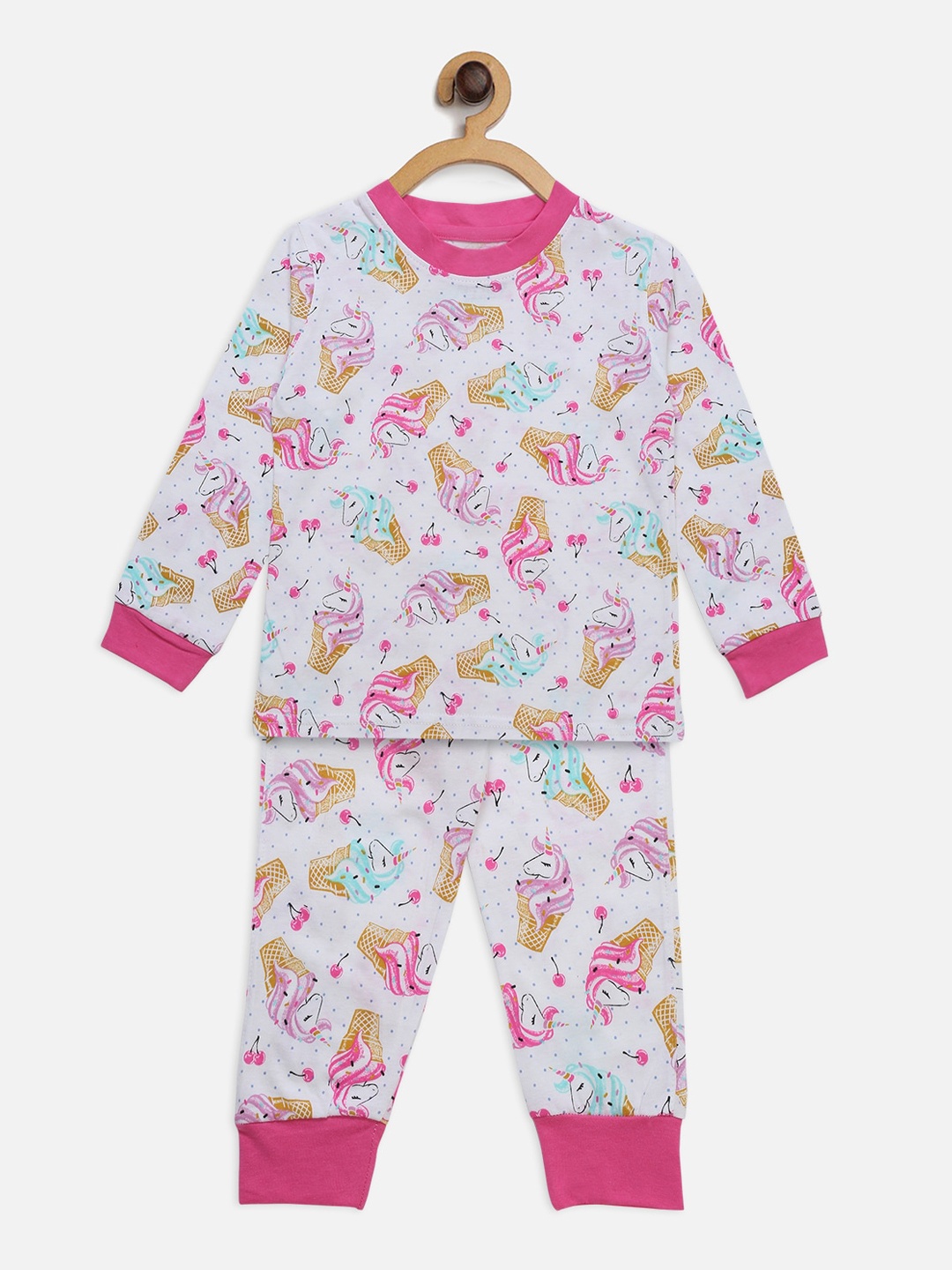 

Hippodrome Girls Unicorn Printed Pure Cotton Night Suit, Pink