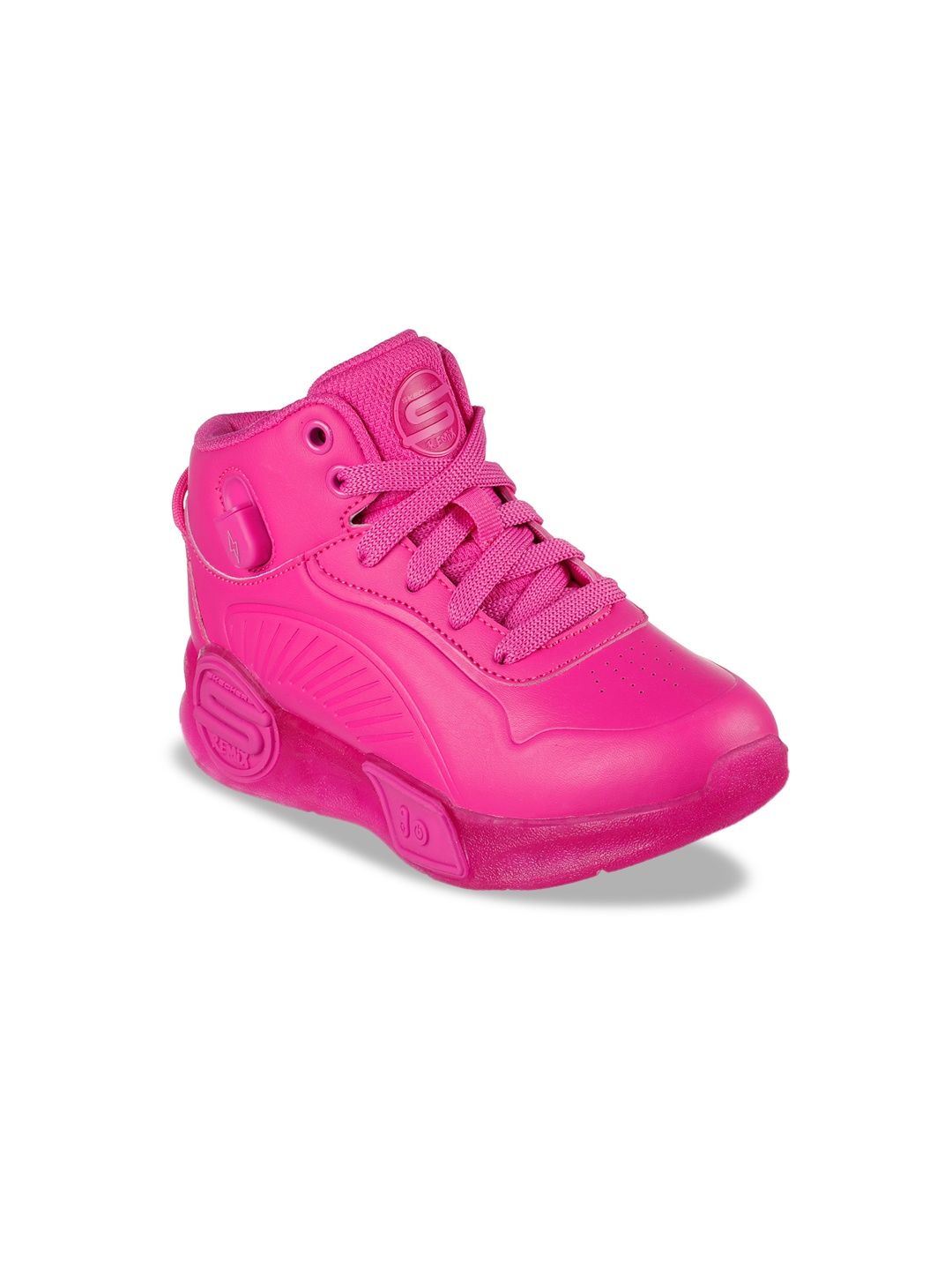 

Skechers Girls S-LIGHTS REMIX Woven Design Casual Sneakers, Pink