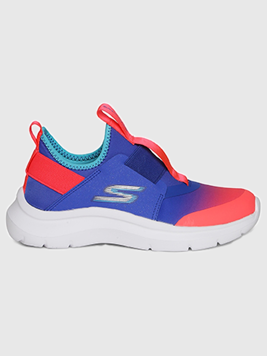 

Skechers Girls SKECH FAST - OMBRE SUNSET Casual Slip On Sneakers, Blue