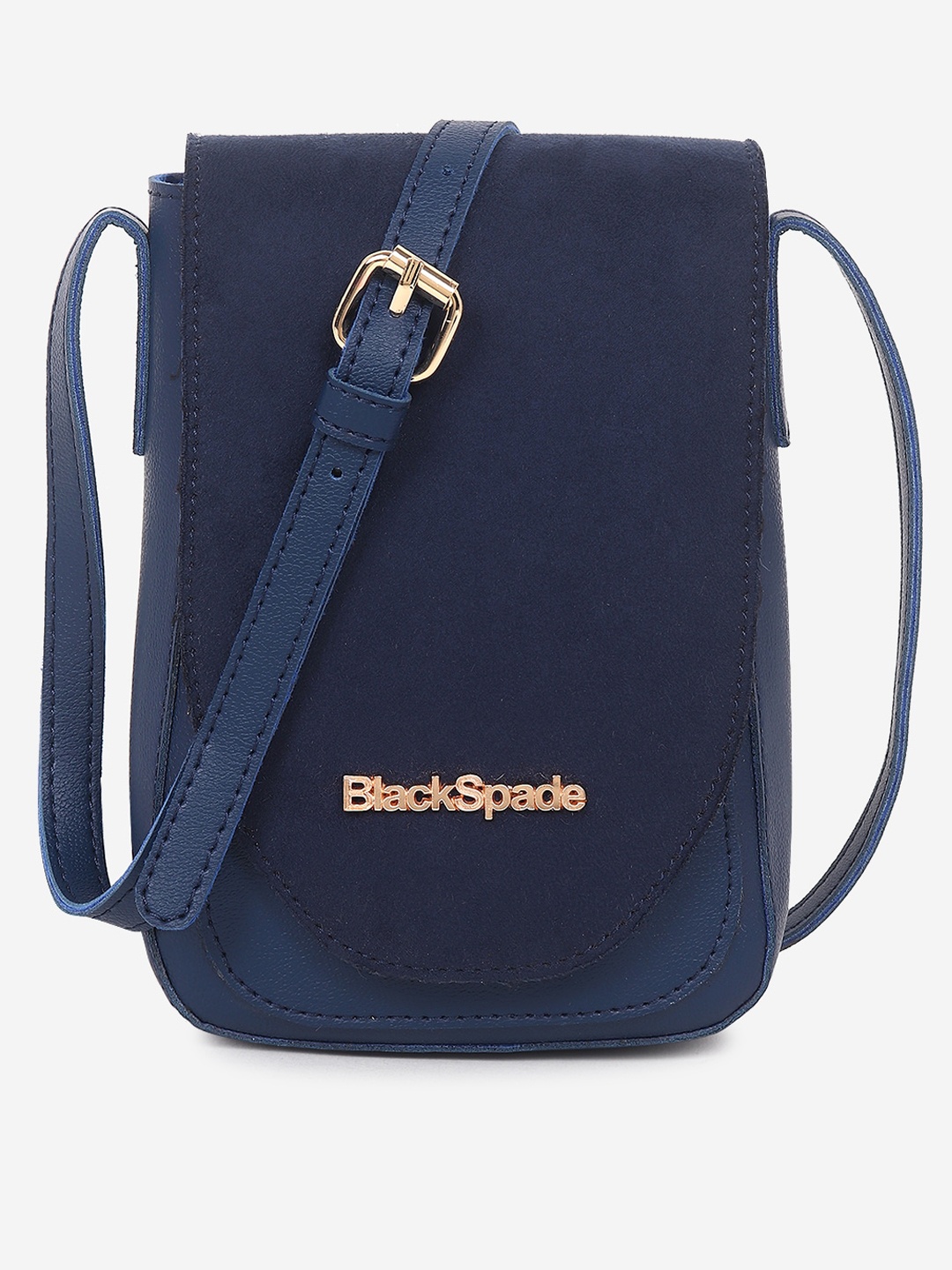 

Black Spade Small Bucket Sling Bag, Navy blue