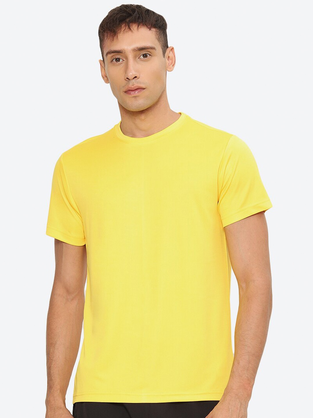 

hummel Round Neck Casual T-shirt, Yellow