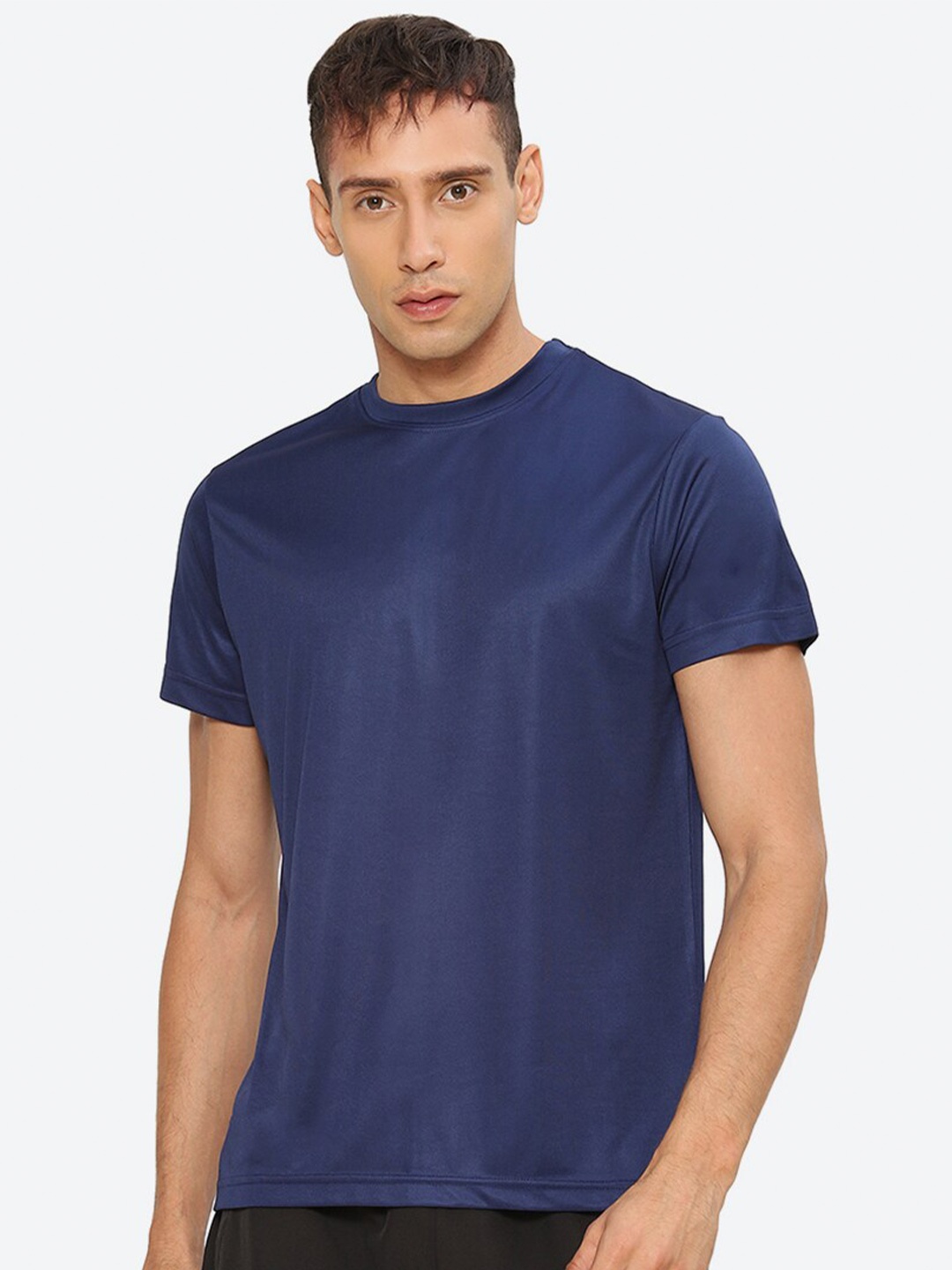 

hummel Round Neck Casual T-shirt, Navy blue
