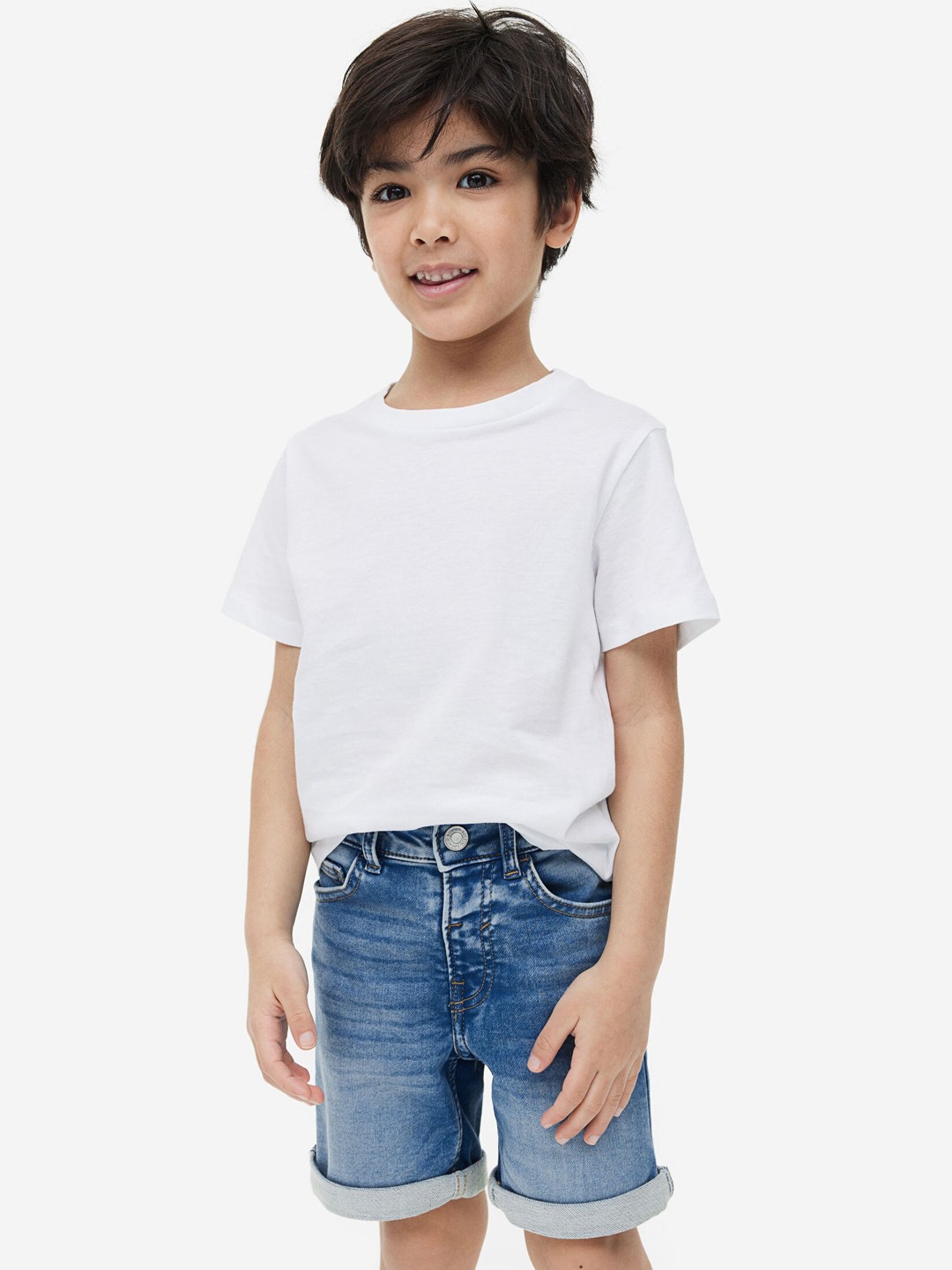 

H&M Boys Superstretch Denim Shorts, Blue