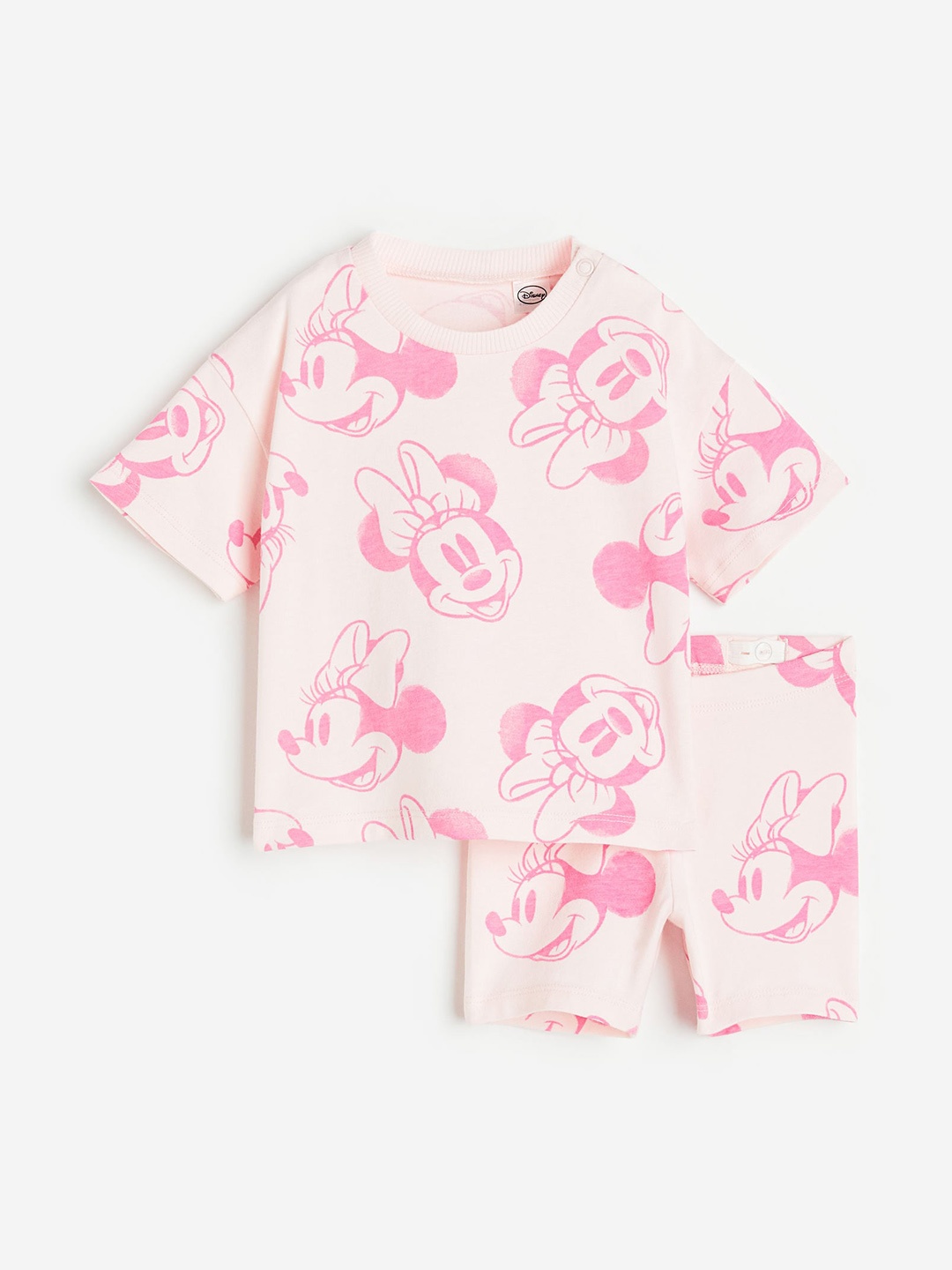 

H&M Girls 2-Piece Minnie Mouse Jersey Set, Pink
