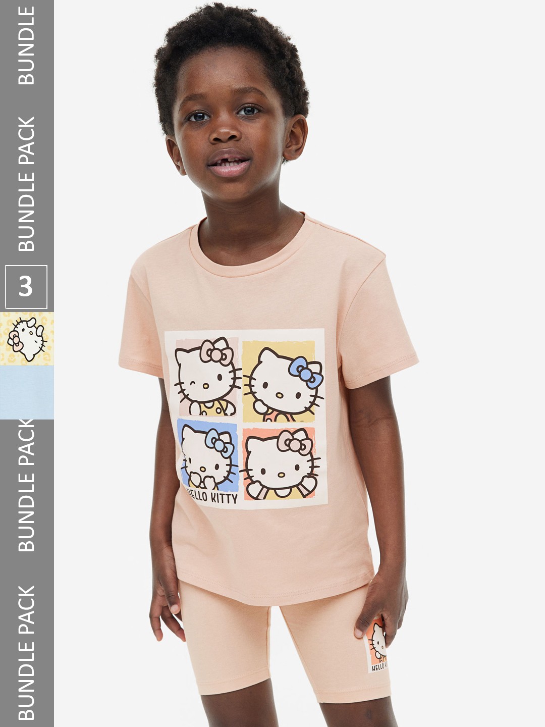 

H&M Boys 3-Pack Hello Kitty Printed Cycling Shorts, Blue