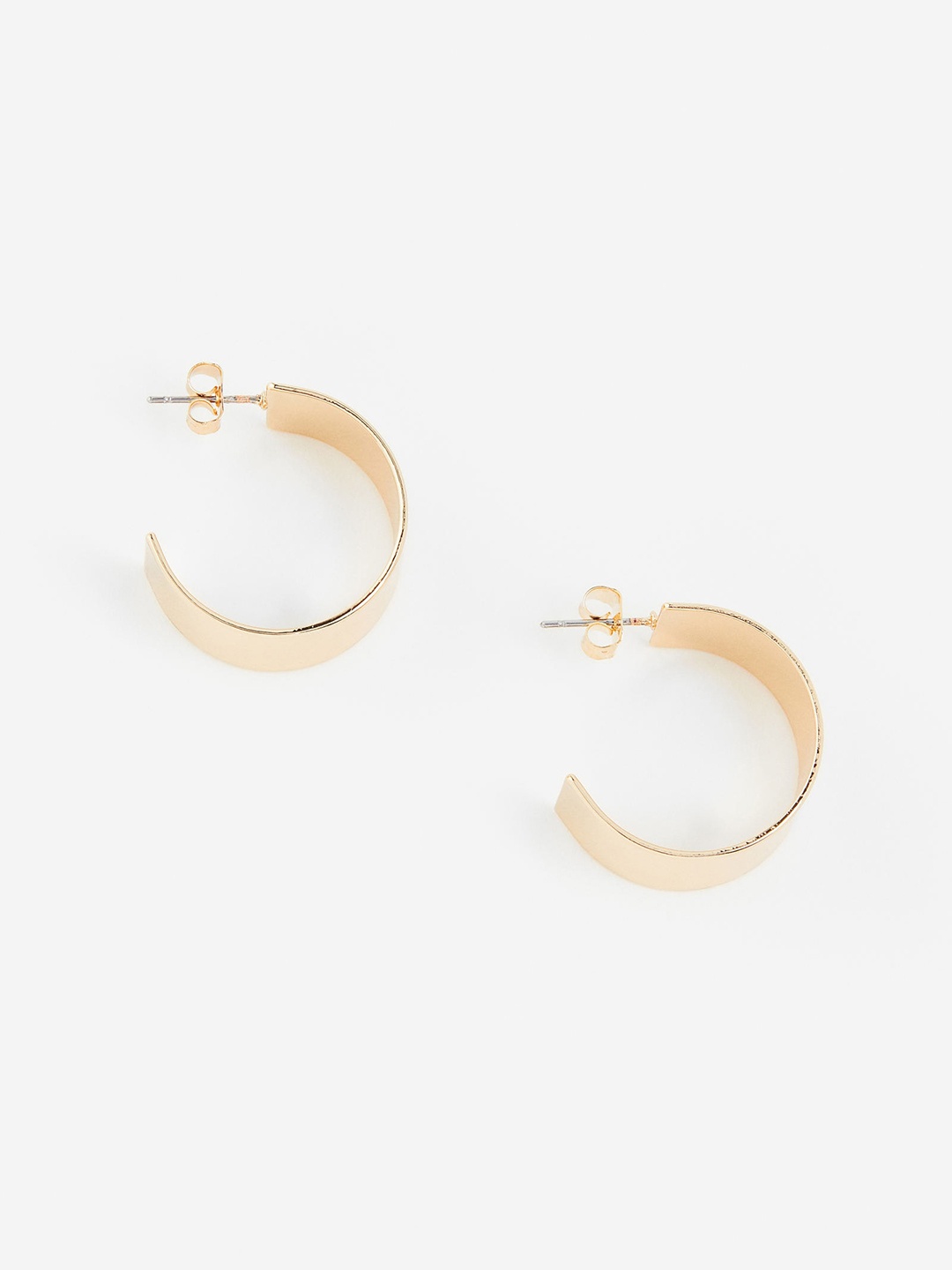 

H&M Wide Hoop Earrings, Gold