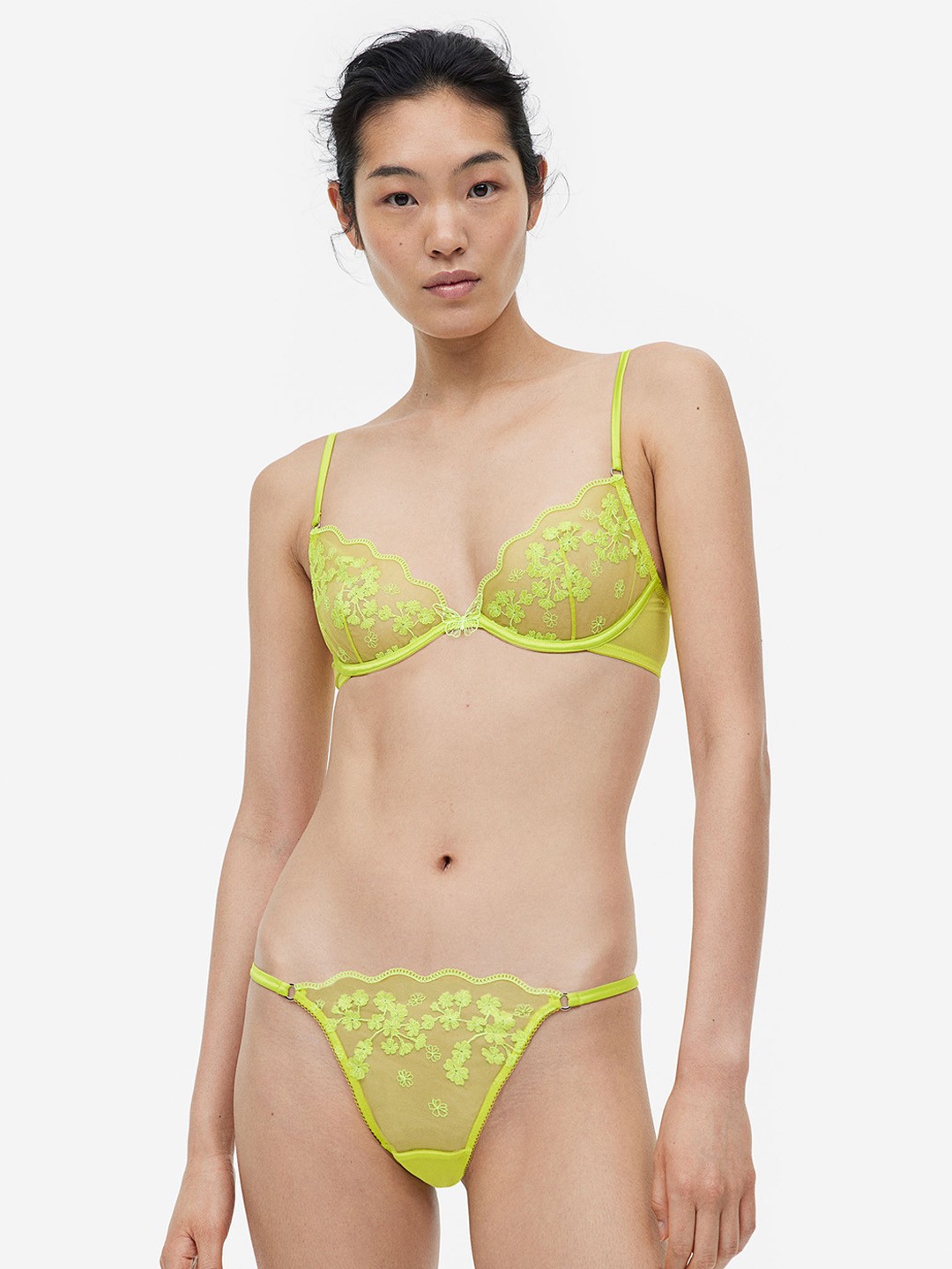 

H&M Women 2-Pack Thong Briefs 1125978004, Yellow