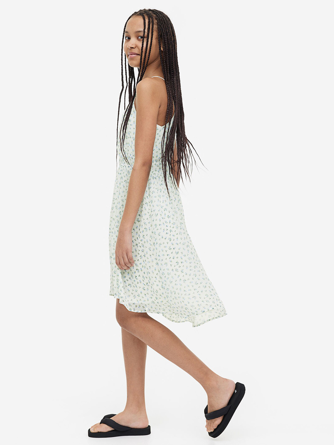 

H&M Girls Patterned Dress, White