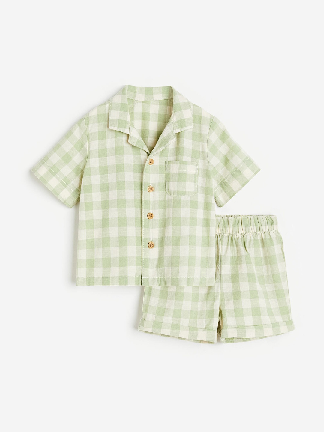 

H&M Boys 2-Piece Patterned Set, Lime green