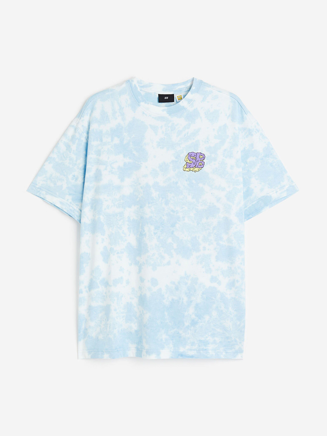 

H&M Men Relaxed Fit Spongebob Printed T-shirt, Blue