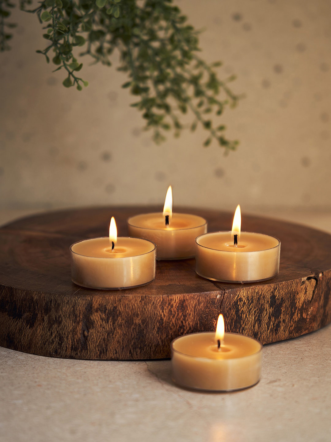 

Pure Home and Living Beige 4-Pieces Autumn Fruit Tea Light Candles