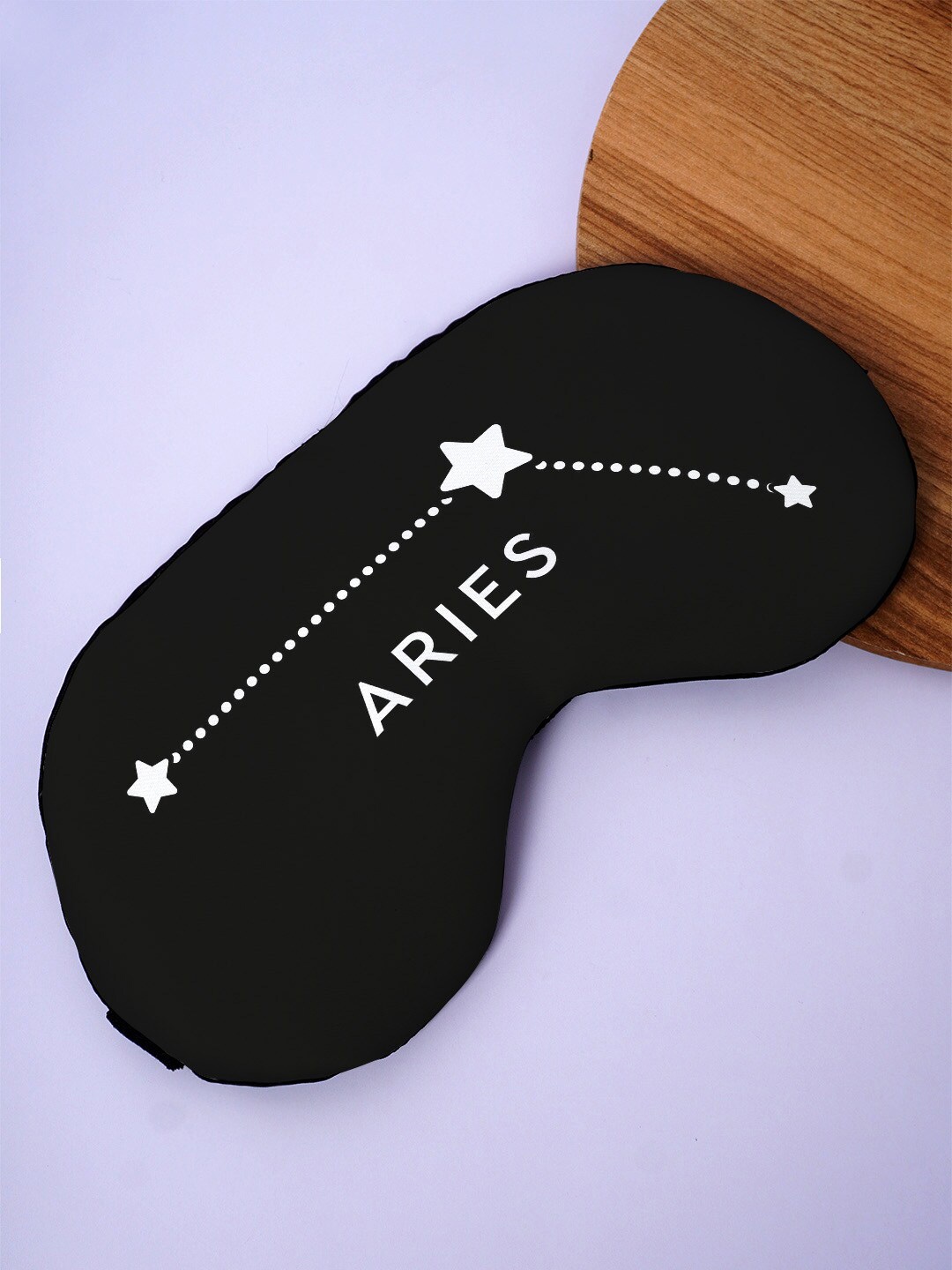 

Crazy Corner Aries Quote Printed Black Out Fabric Eye Mask