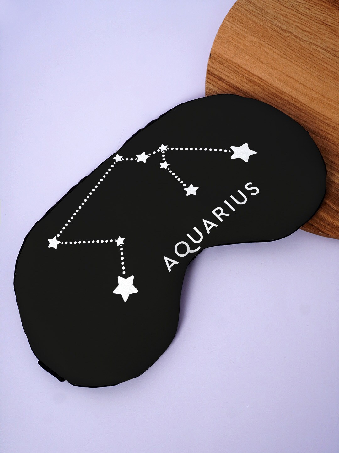 

Crazy Corner Aquarius Quote Printed Black Out Fabric Eye Mask