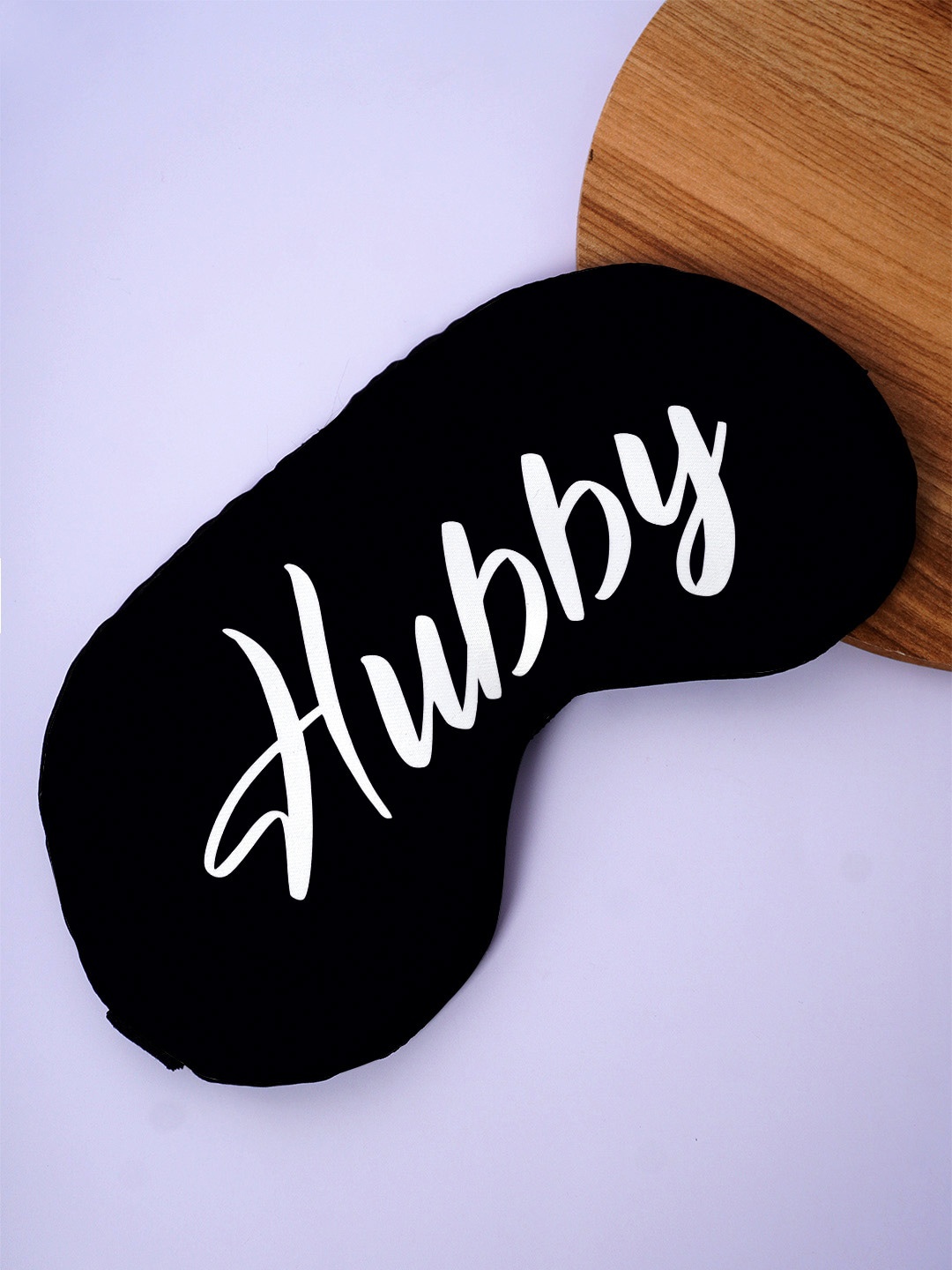 

Crazy Corner Hubby Printed Black Out Fabric Eye Mask