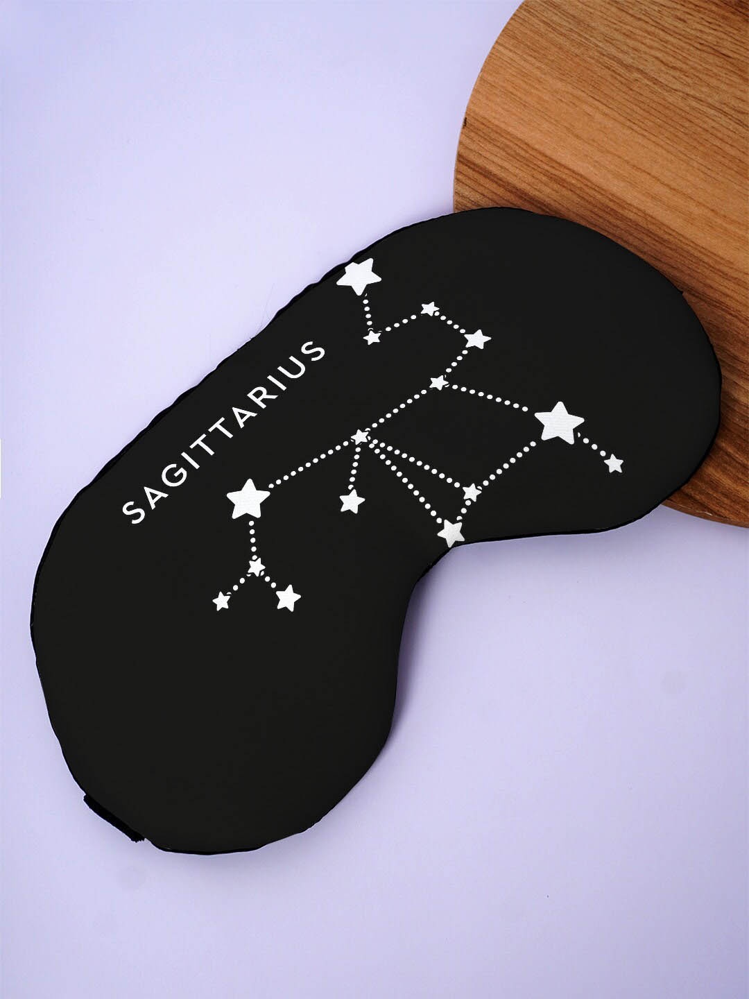 

Crazy Corner Sagittarius Quote Printed Black Out Fabric Eye Mask