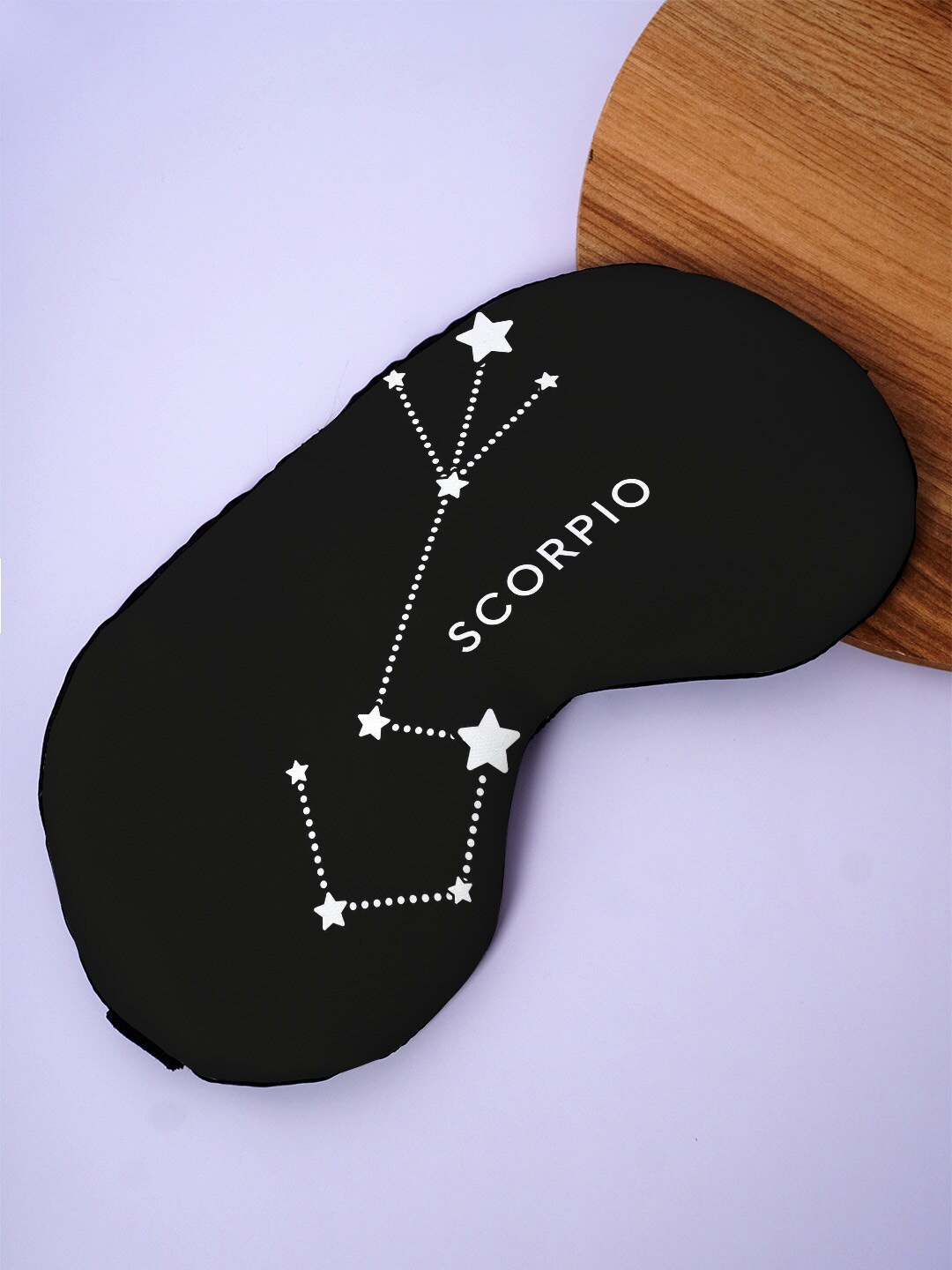 

Crazy Corner Scorpio Quote Printed Black Out Fabric Eye Mask
