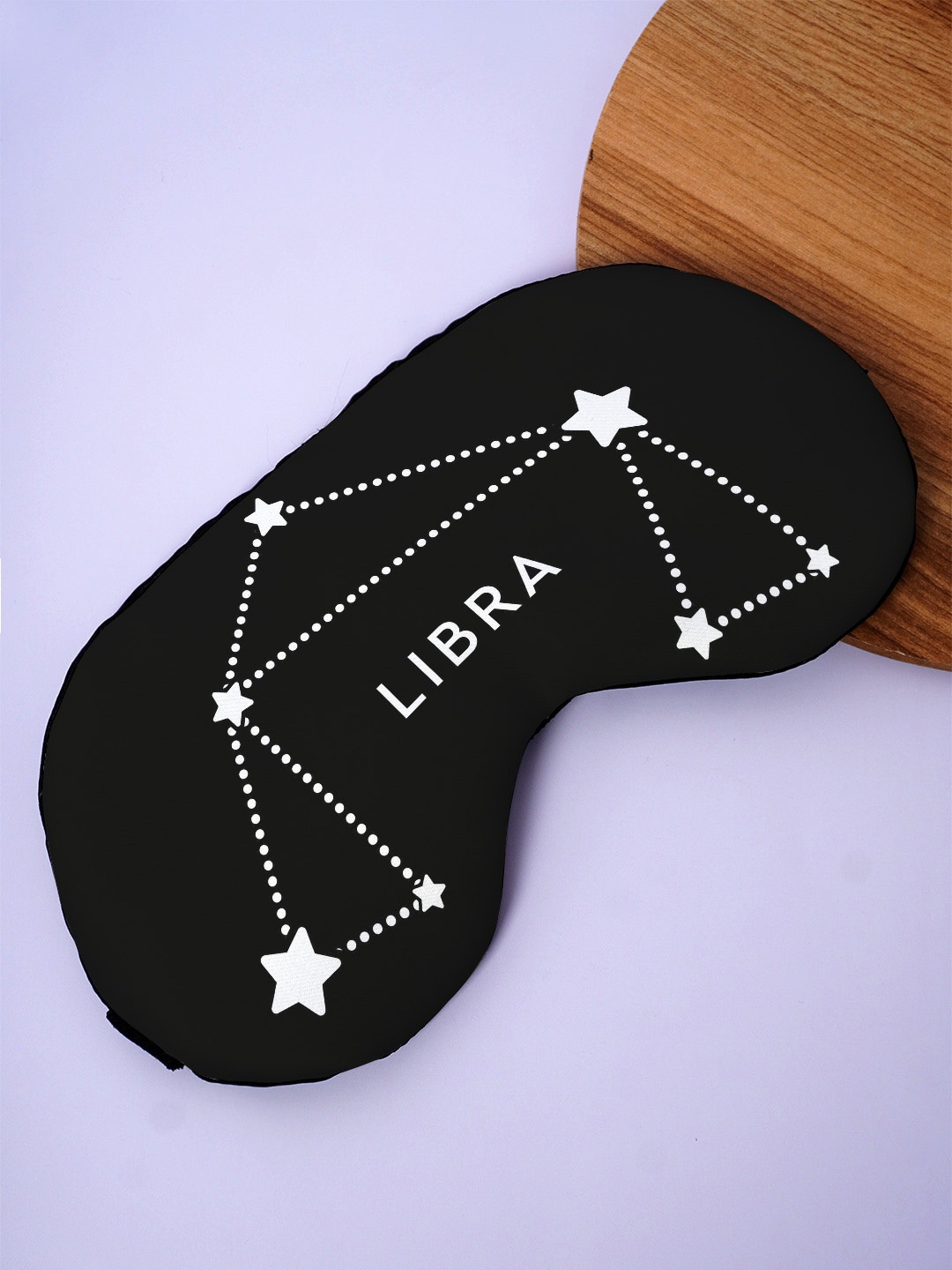 

Crazy Corner Libra Quote Printed Black Out Fabric Eye Mask