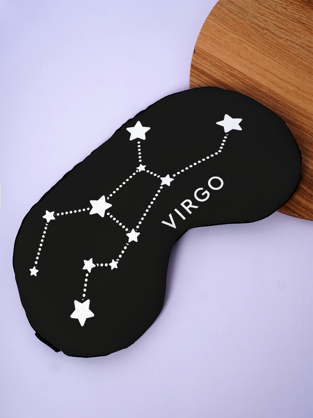 

Crazy Corner Virgo Quote Printed Black Out Fabric Eye Mask