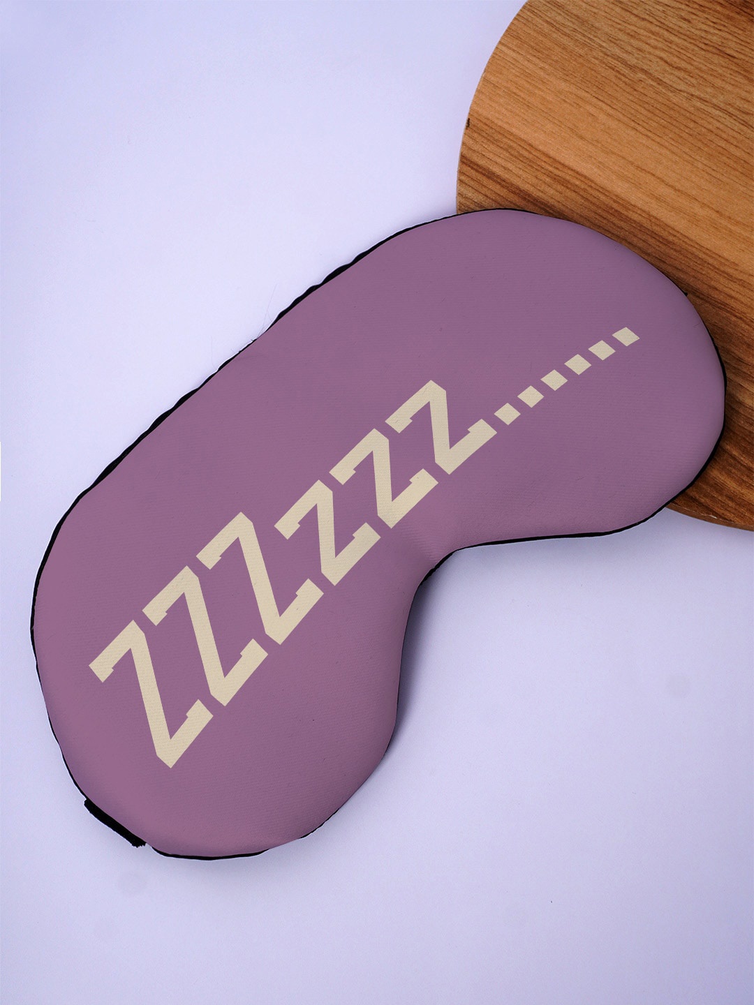 

Crazy Corner Printed Black Out Fabric Eye Mask, Purple