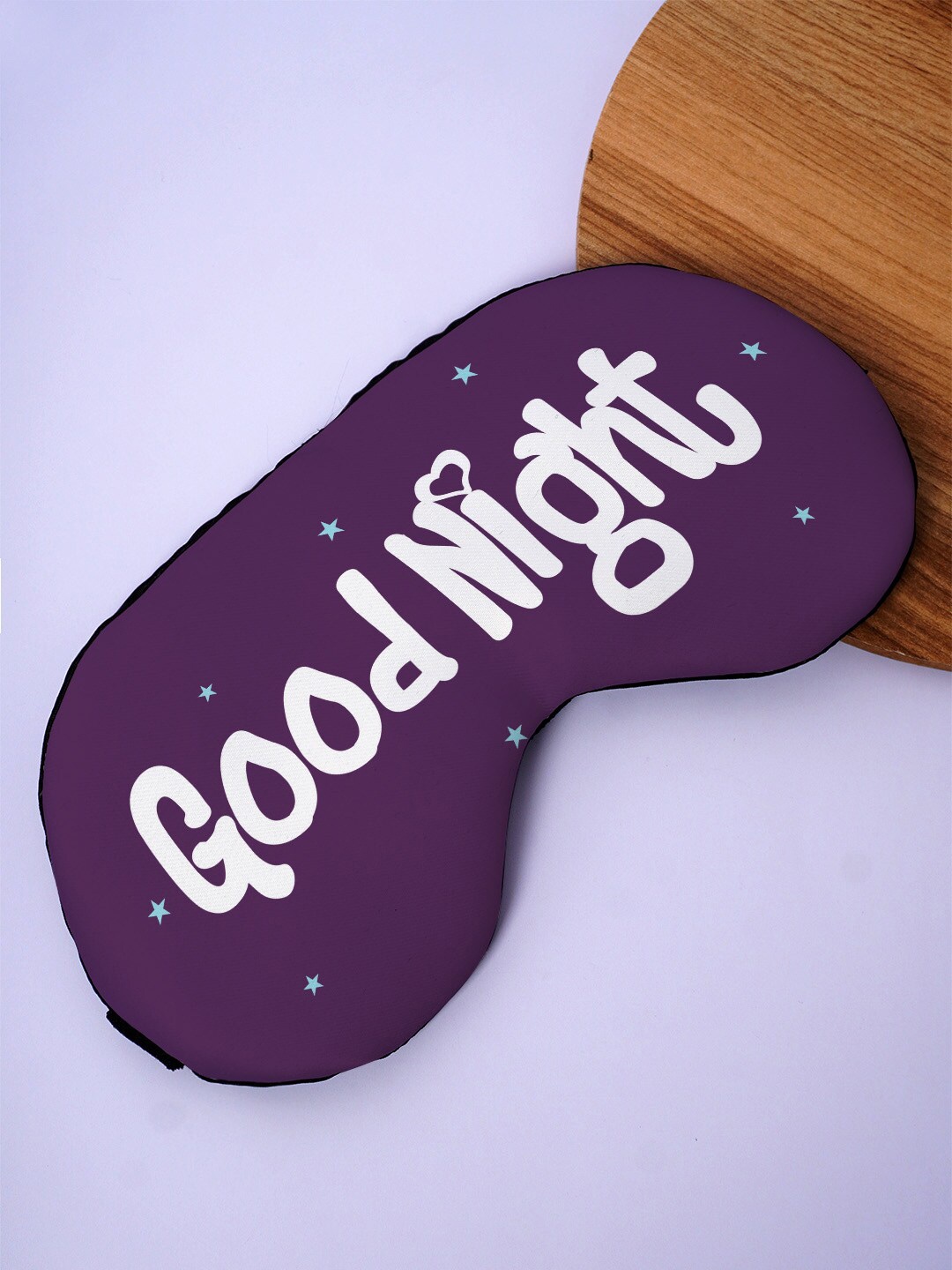 

Crazy Corner Good Night Printed Black Out Fabric Eye Mask, Purple
