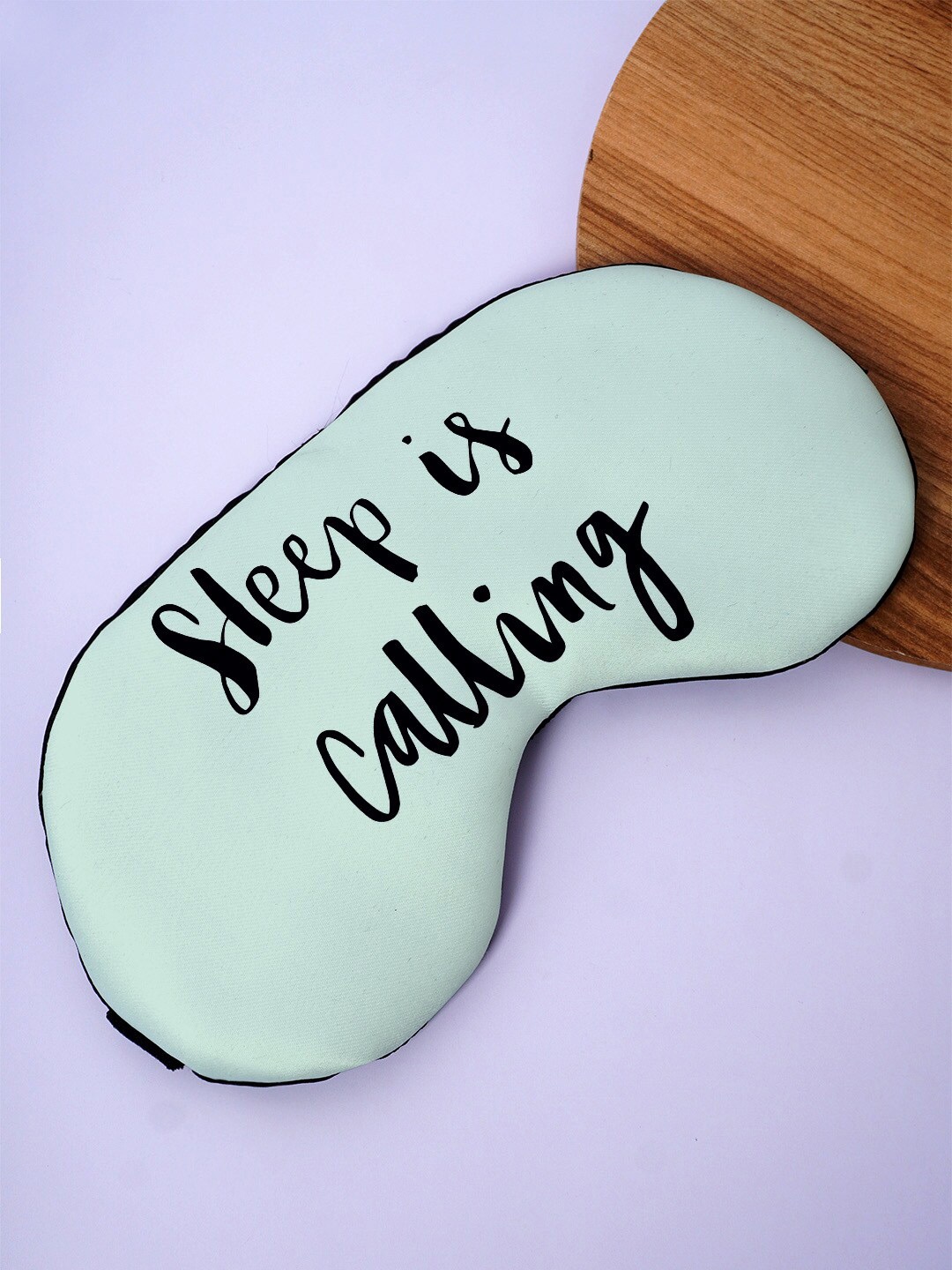

Crazy Corner Sleep is Calling Printed Black Out Fabric Eye Mask, Green