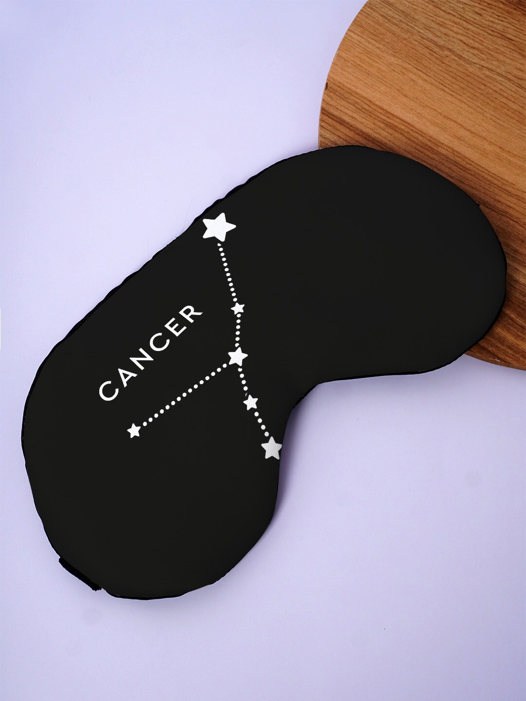 

Crazy Corner Cancer Quote Printed Black Out Fabric Eye Mask