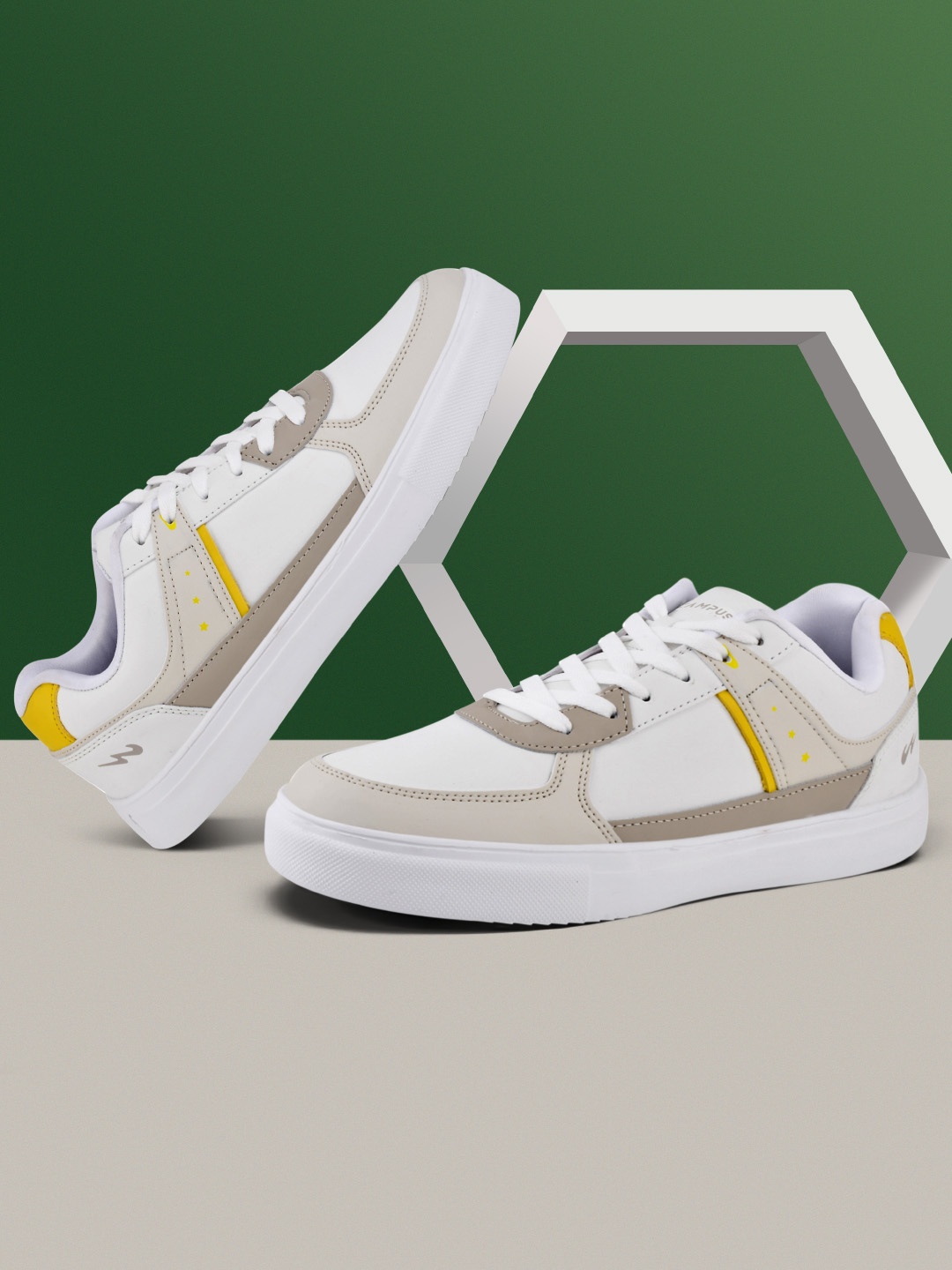 

Campus OG-02 Men Lace-Up Sneaker, White