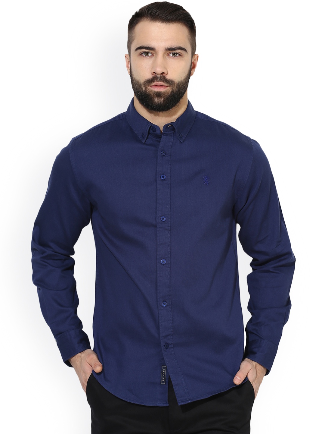 

Red Tape Men Navy Blue Smart Fit Solid Casual Shirt