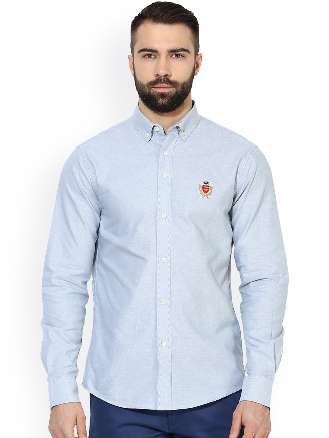 

Red Tape Men Grey Smart Fit Solid Casual Shirt
