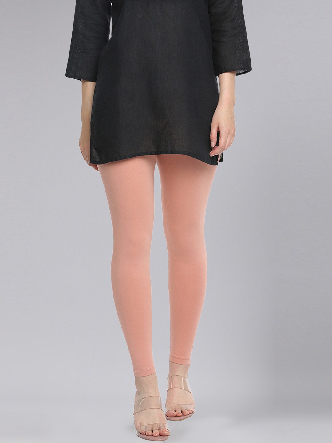 

Dollar Missy Four-Way Stretch Ankle Length Leggings, Peach