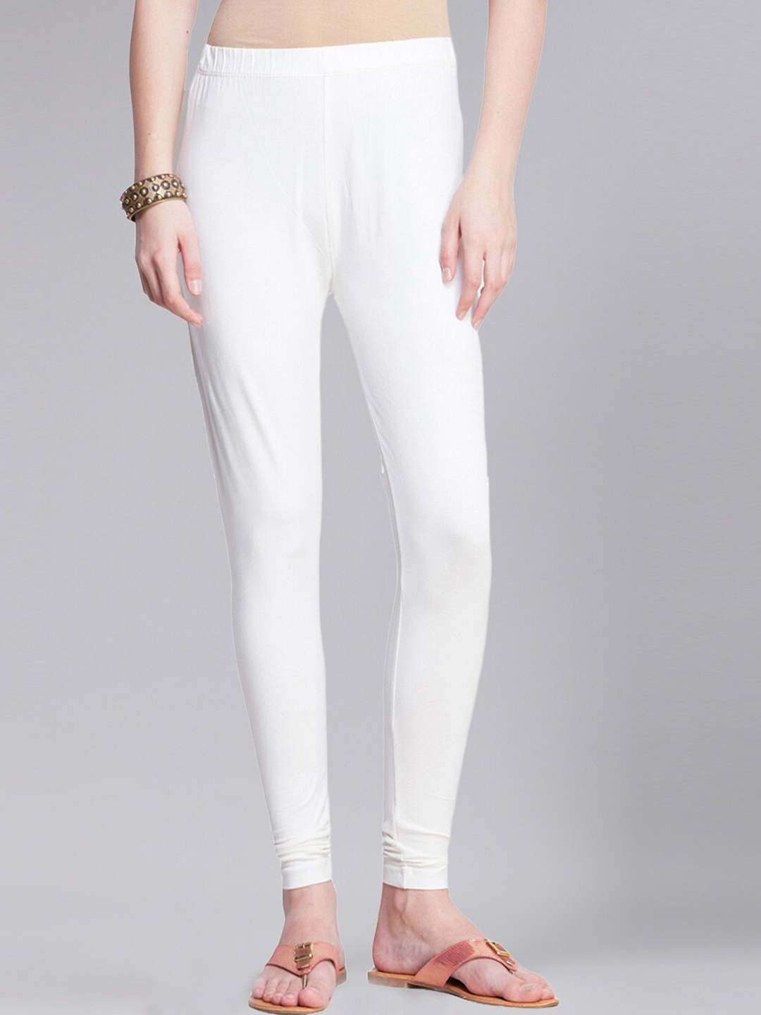 

Dollar Missy Four-Way Stretch Churidar Length Leggings, Off white