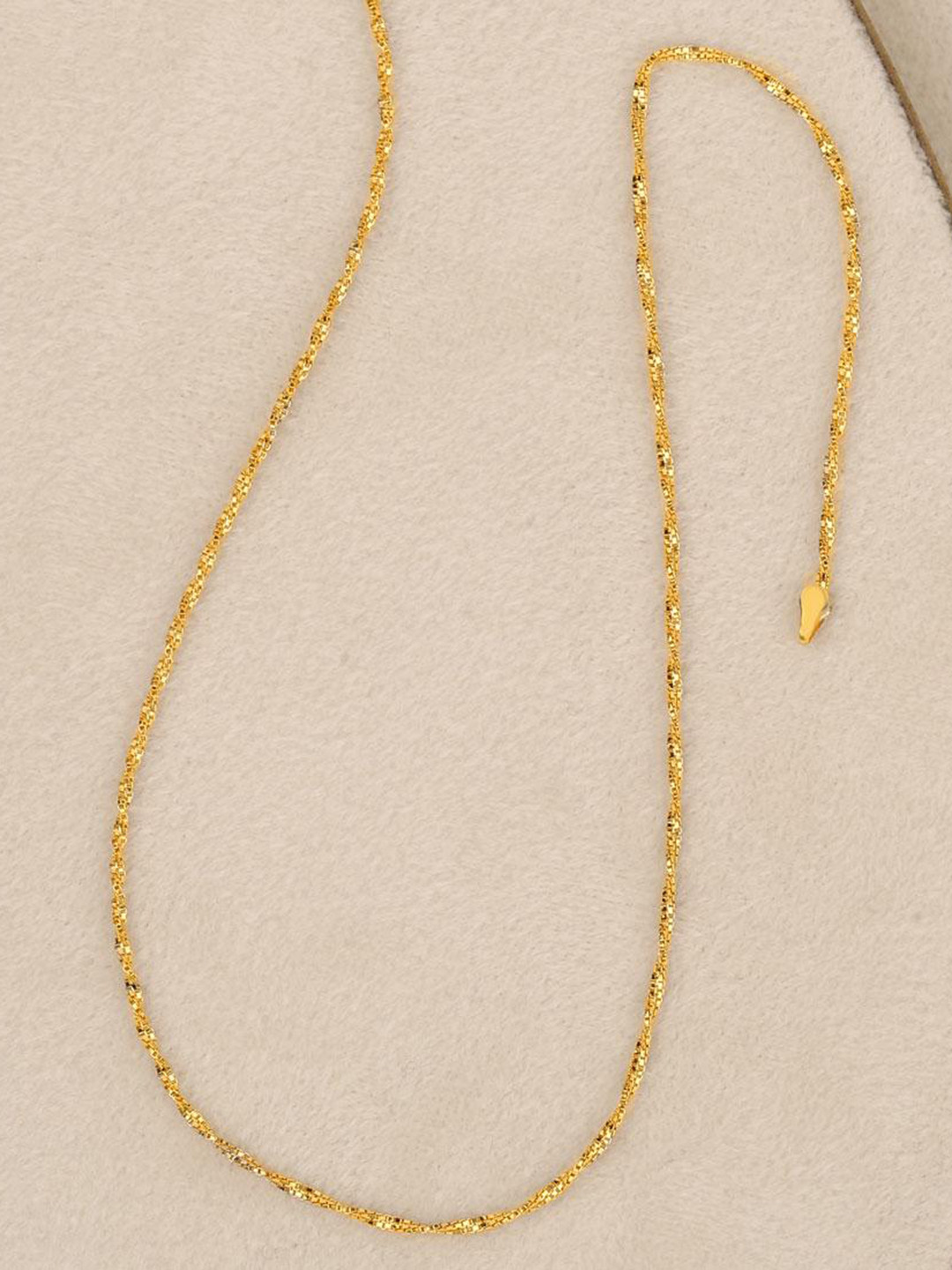 

CANDERE A KALYAN JEWELLERS COMPANY Men 18KT BIS Hallmark Gold Chain - 3.65 g, Yellow