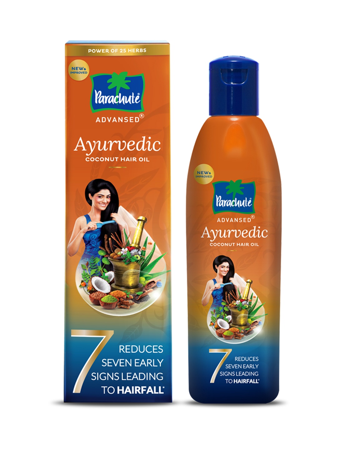 

Parachute Advansed Ayurvedic Coconut Hair Oil To Reduce Hairfall - 400 ml, Orange