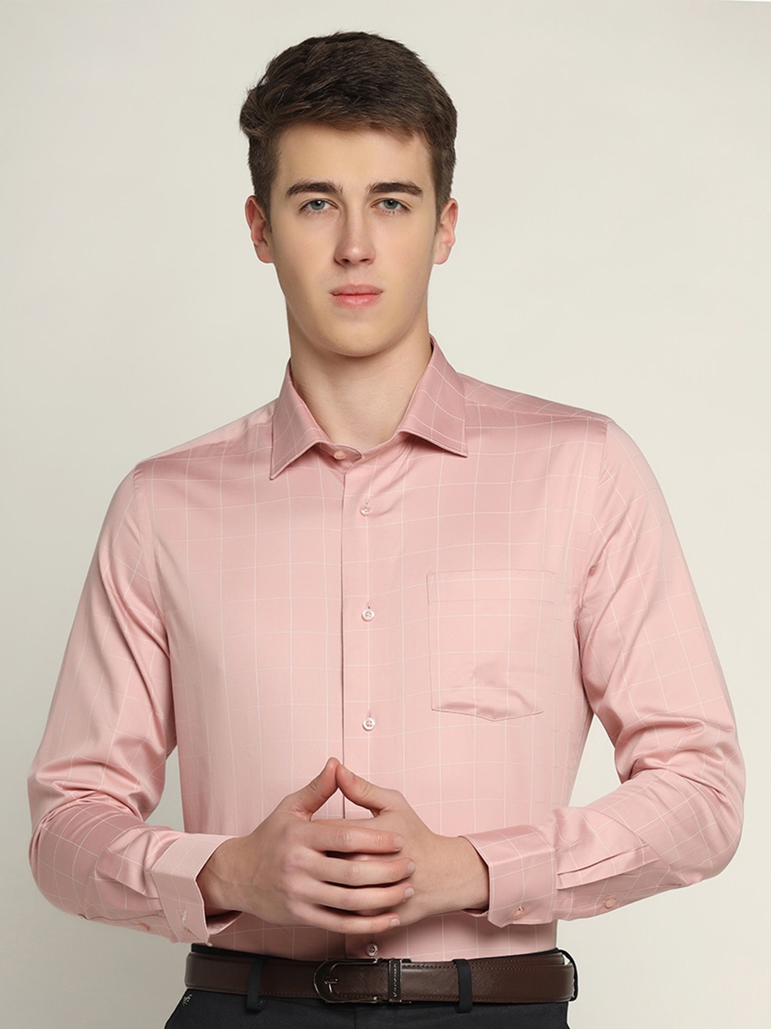 

Blackberrys Slim Fit Pure Cotton Formal Shirt, Pink