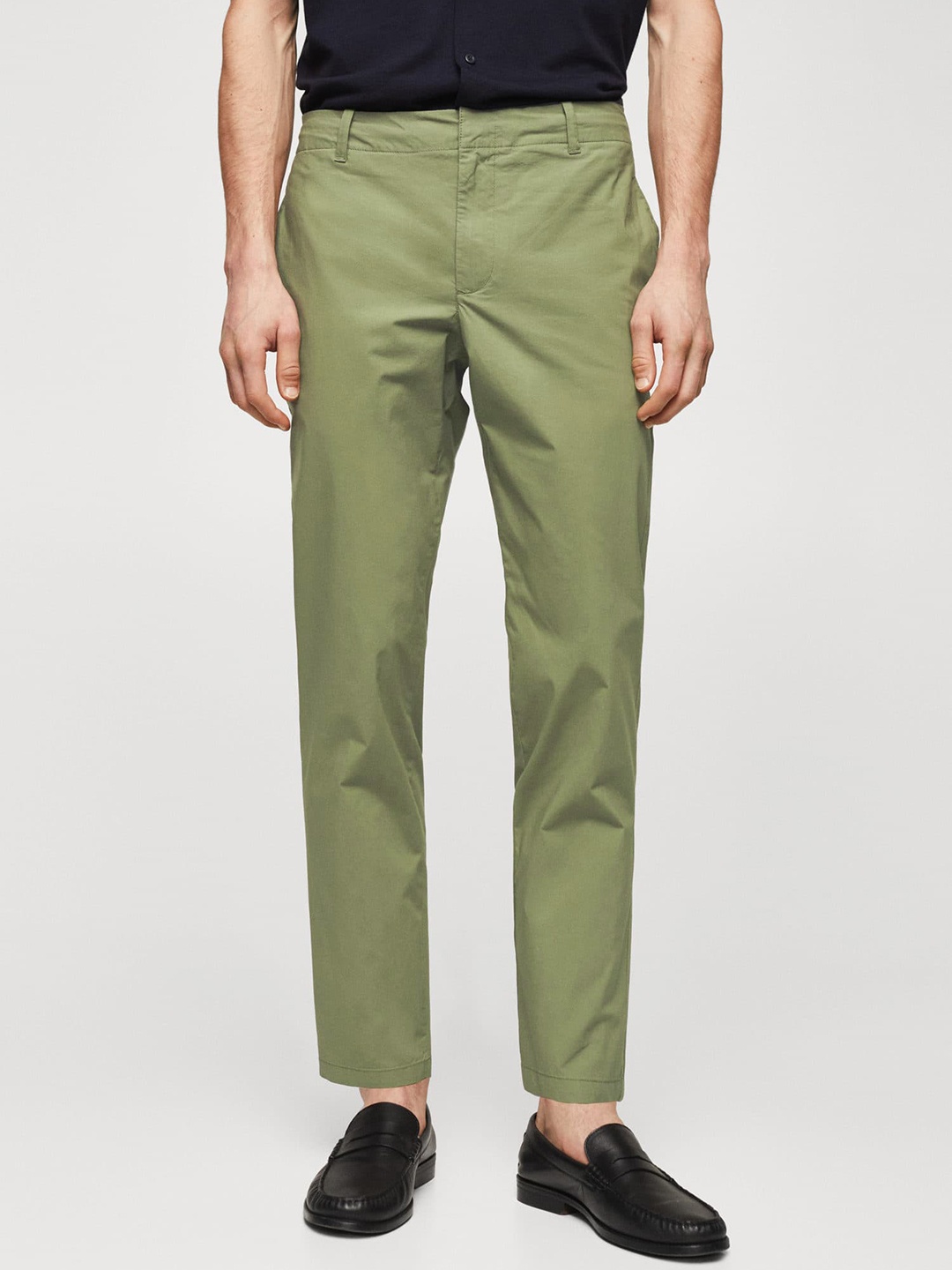 

MANGO MAN Slim Fit RegularTrousers, Olive