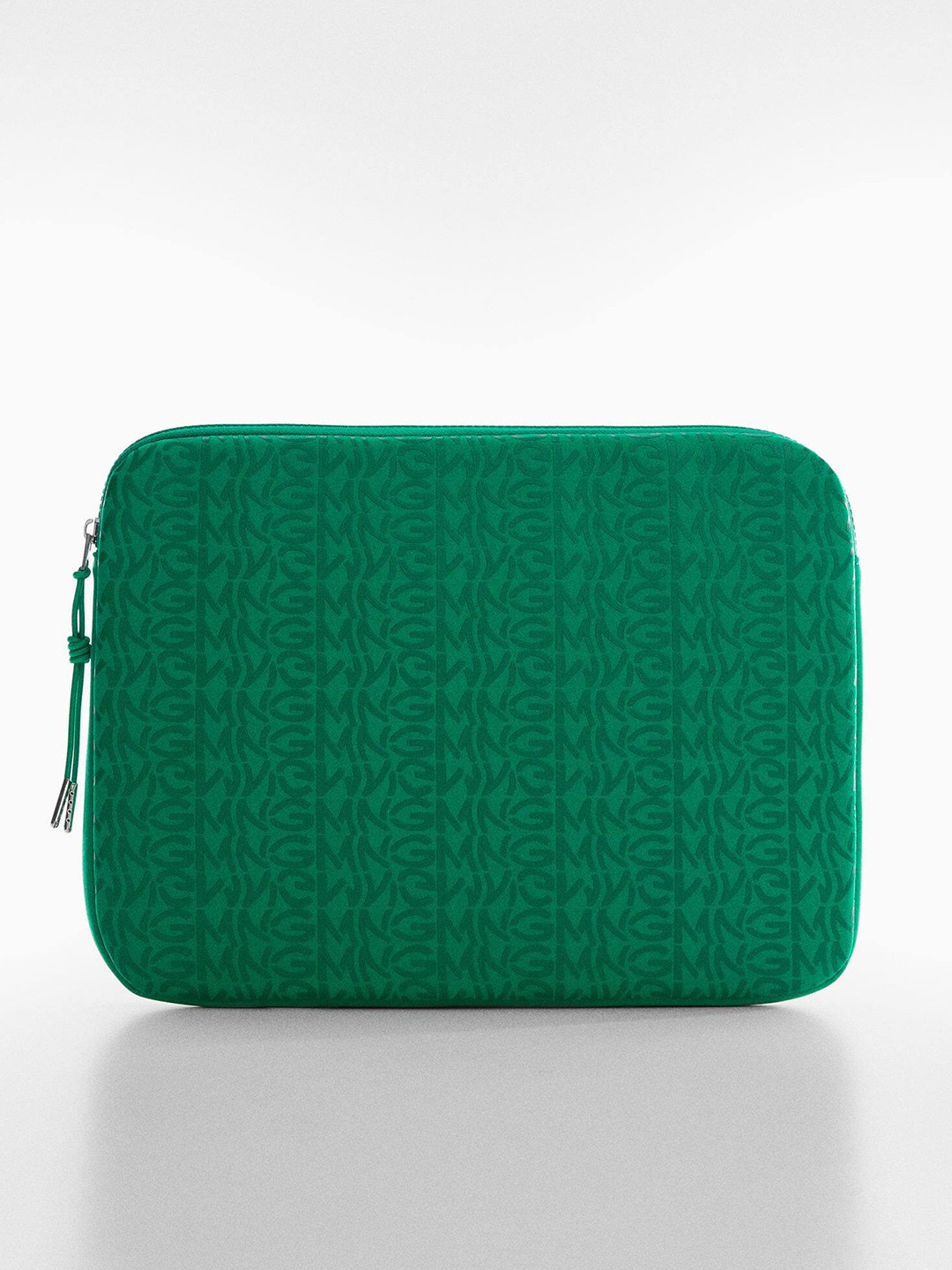 

MANGO Women Brand Logo Printed Laptop Sleeve, Green