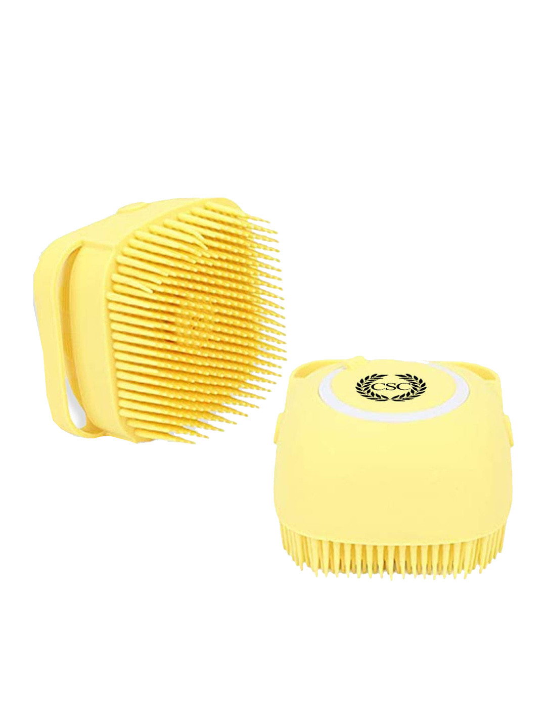 

CSC Soft & Durable Silicon Bath Brush For Hair Scalp & Body - Yellow