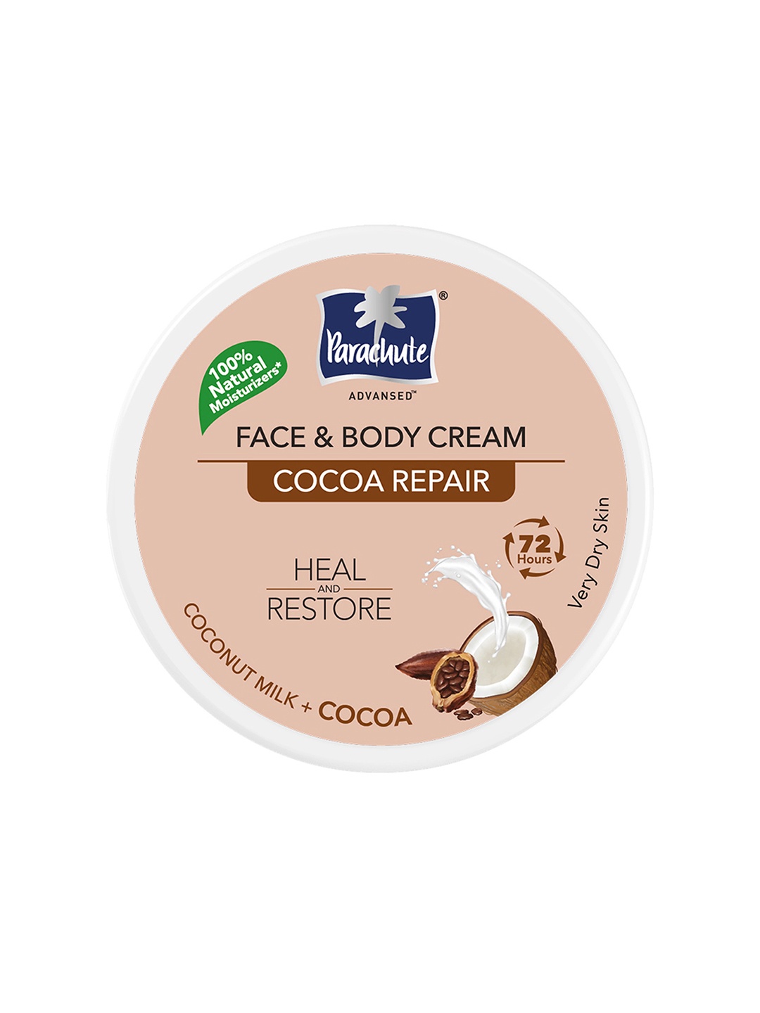 

Parachute Advansed Cocoa Repair Face & Body Cream Moisturiser for Very Dry Skin - 280ml, Beige