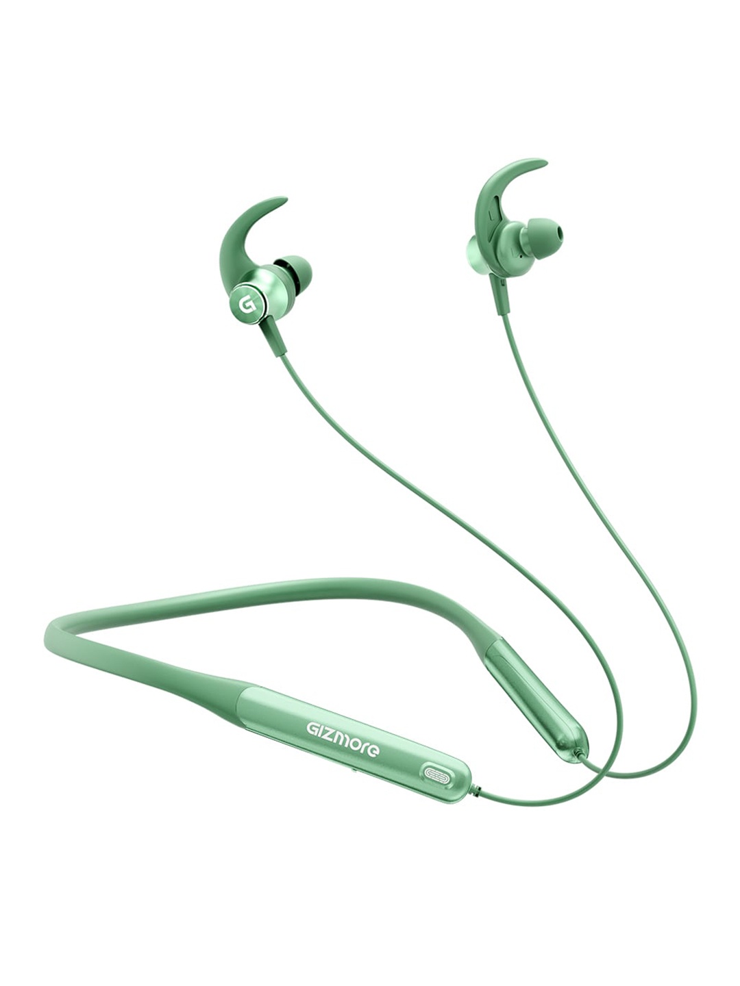 

GIZMORE MN227 BANG 40 Hrs Playtime Fast Charging Intuitive On/Off Earbuds BT Headset, Sea green