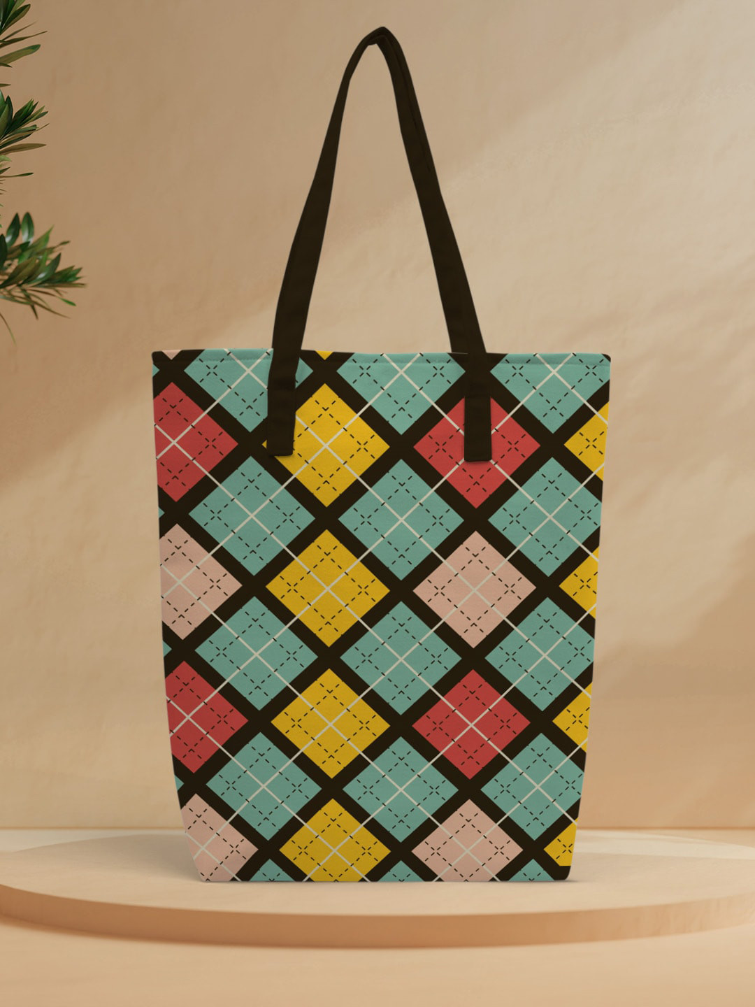 

Crazy Corner Checked Oversized Shopper Tote Bag, Black