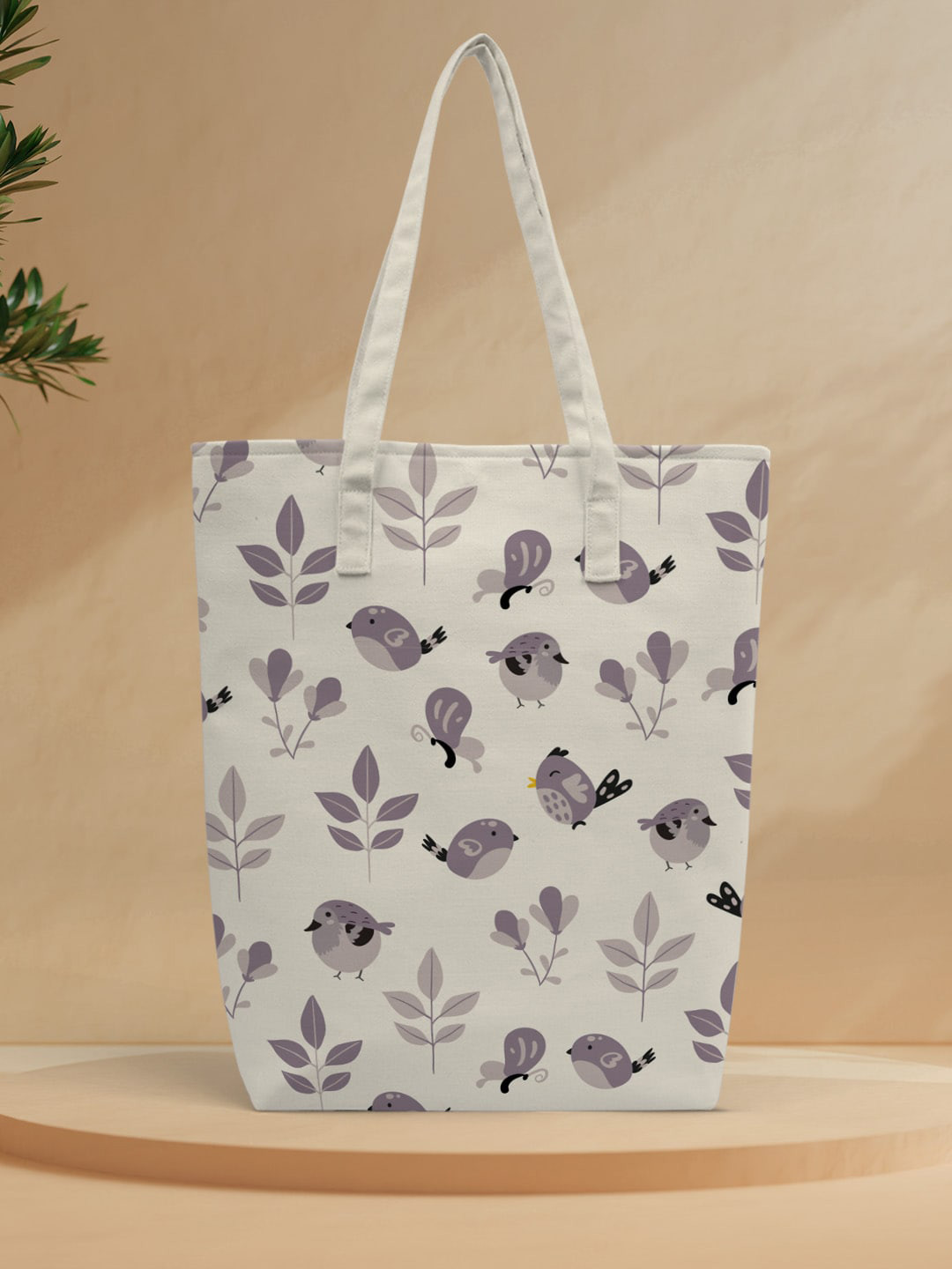

Crazy Corner Graphic Printed Shopper Tote Bag, White