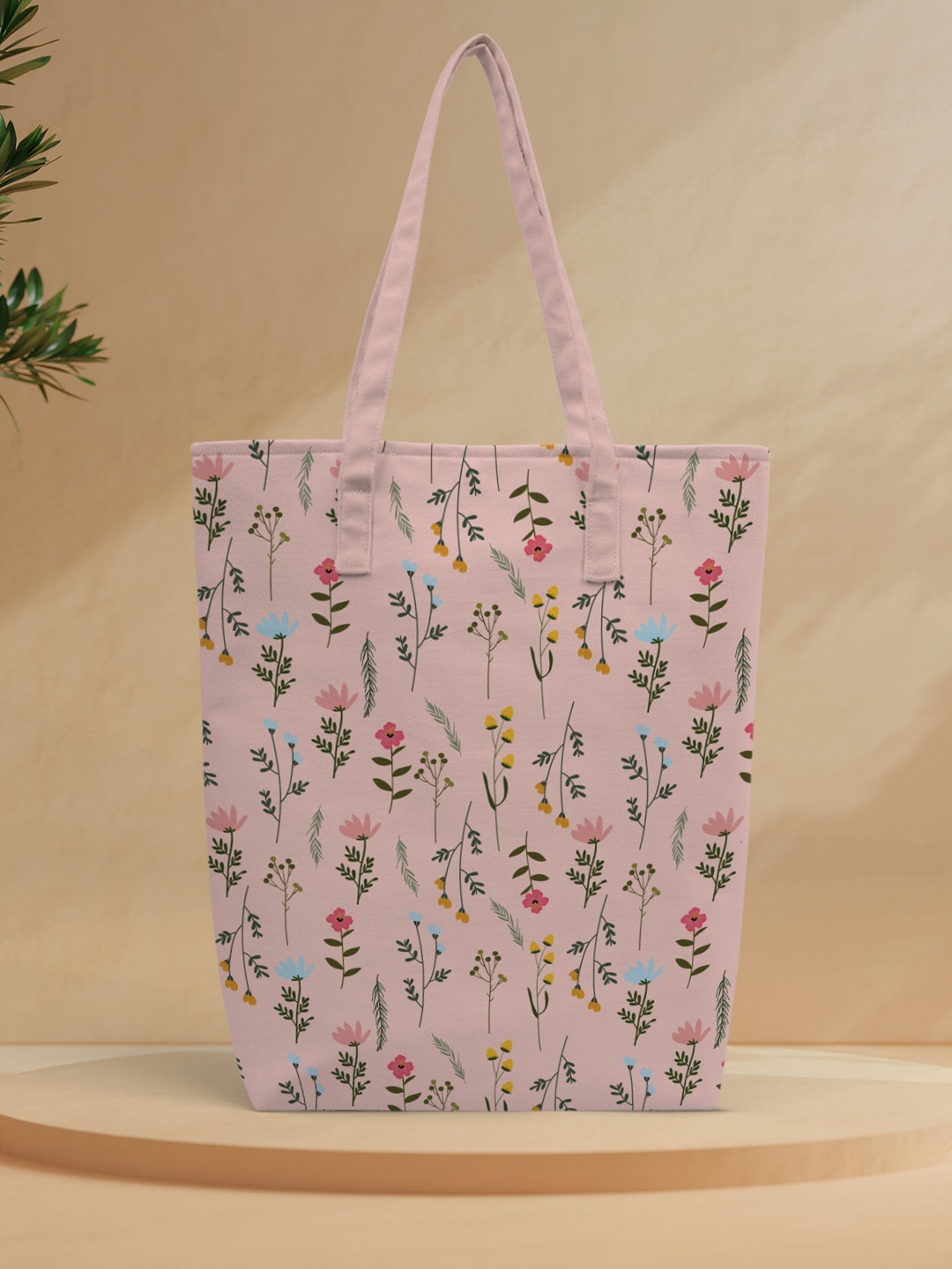

Crazy Corner Multicoloured Printed Oversized Shopper Tote Bag with Cut Work, Multi