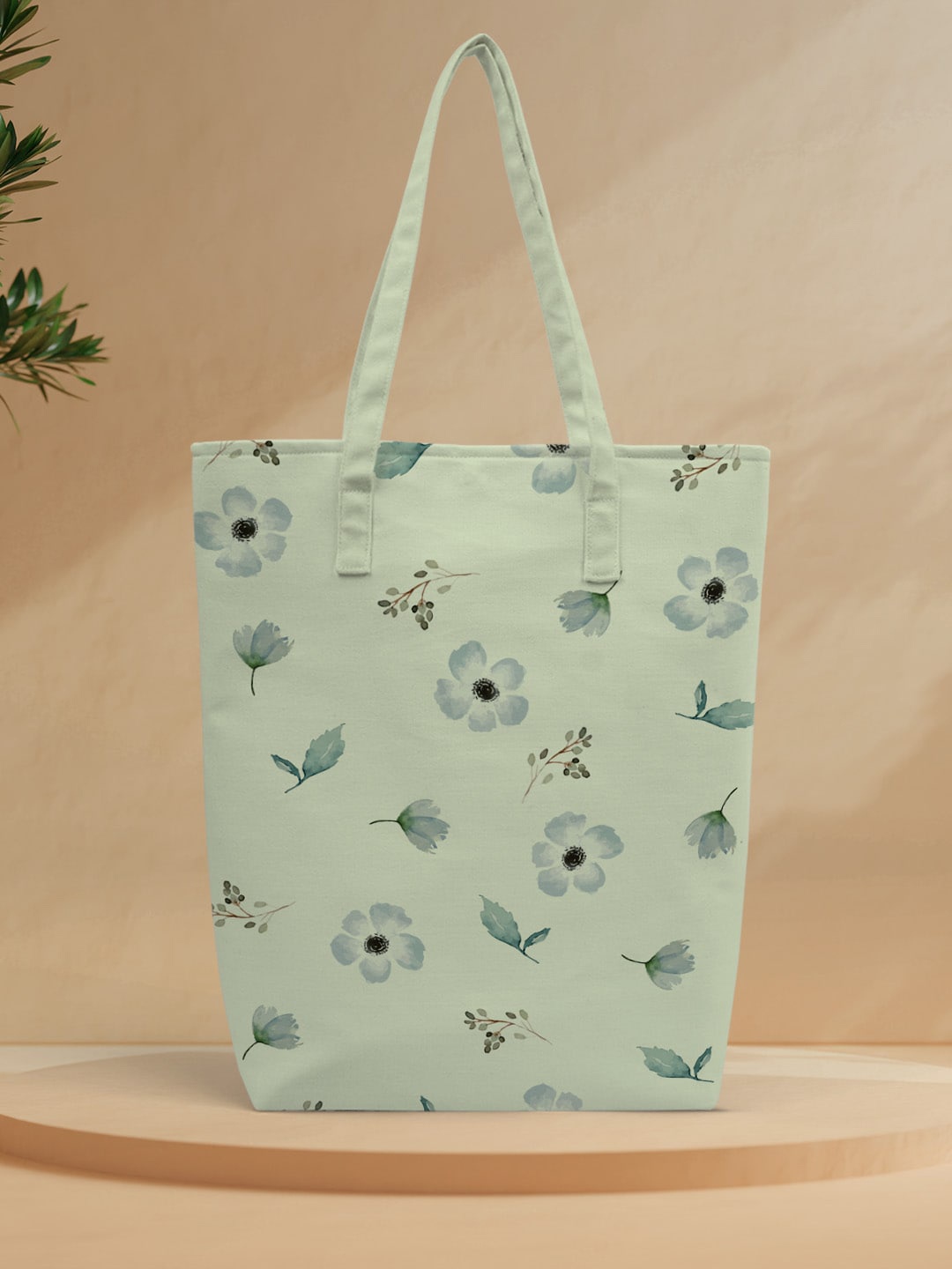 

Crazy Corner Floral Printed Shopper Tote Bag, Green