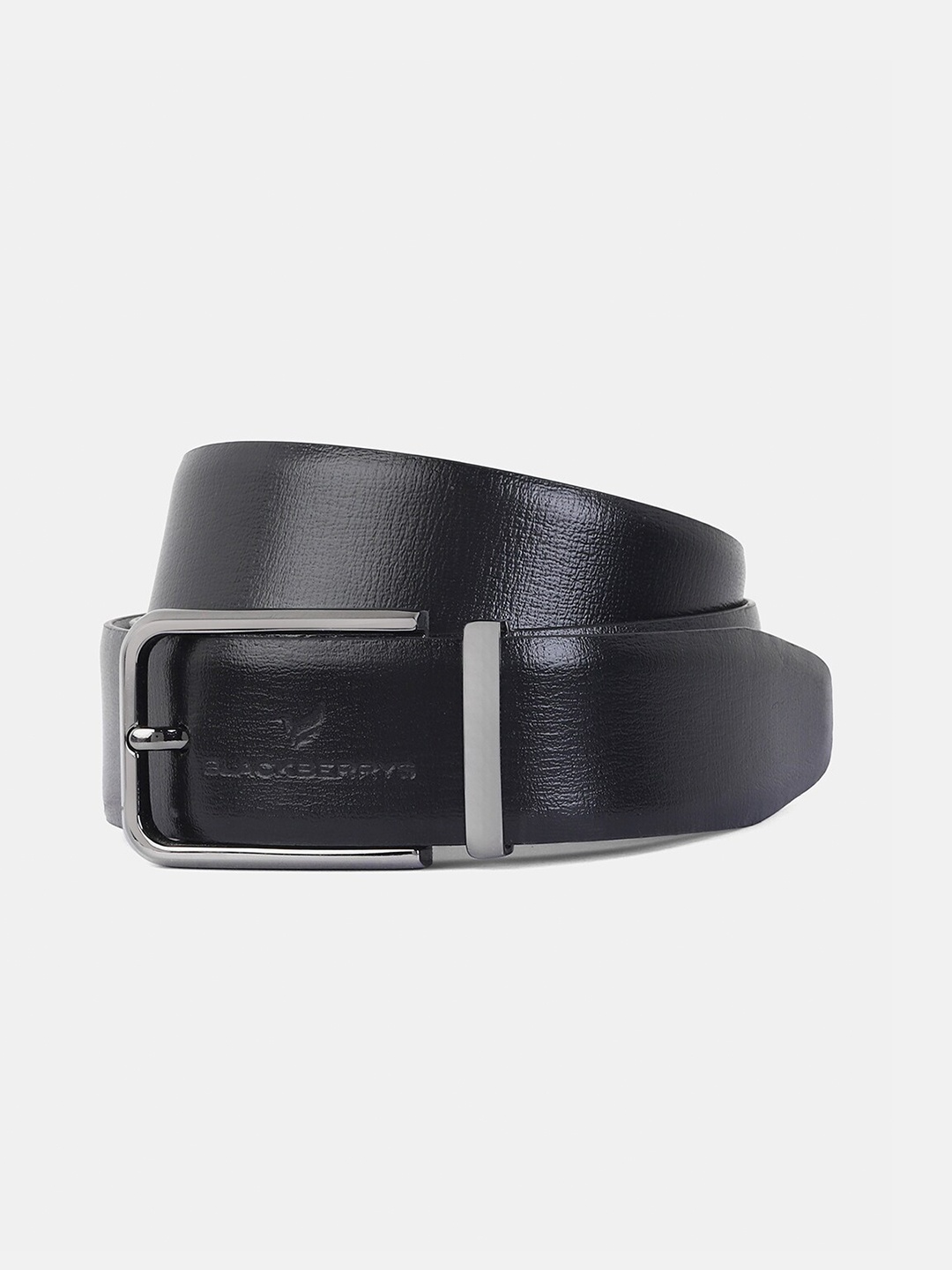 

Blackberrys Men Slider Buckle Leather Formal Belt, Black