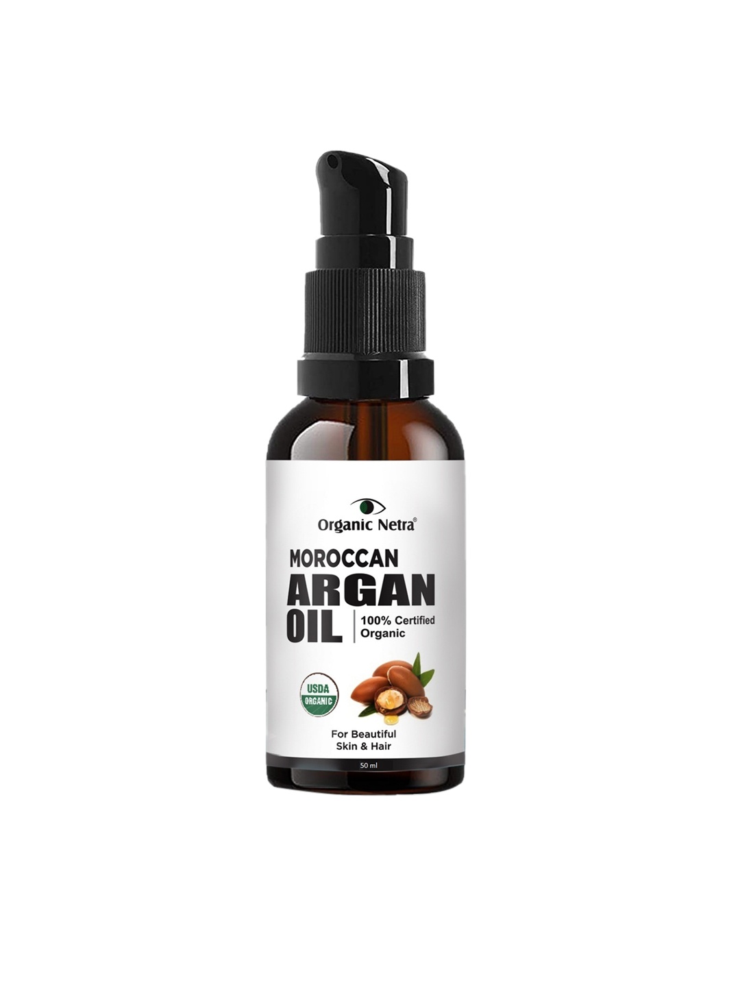 

Organic Netra Moroccan Argan Oil - 50ml, Black