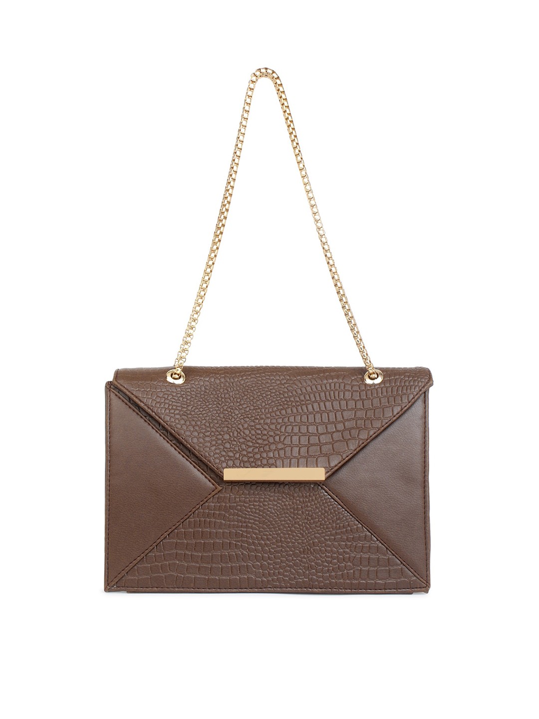

LEGAL BRIBE Women Textured Sling Bag, Brown