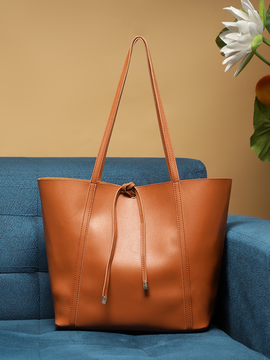 

LEGAL BRIBE Women Shopper Tote Bag, Tan