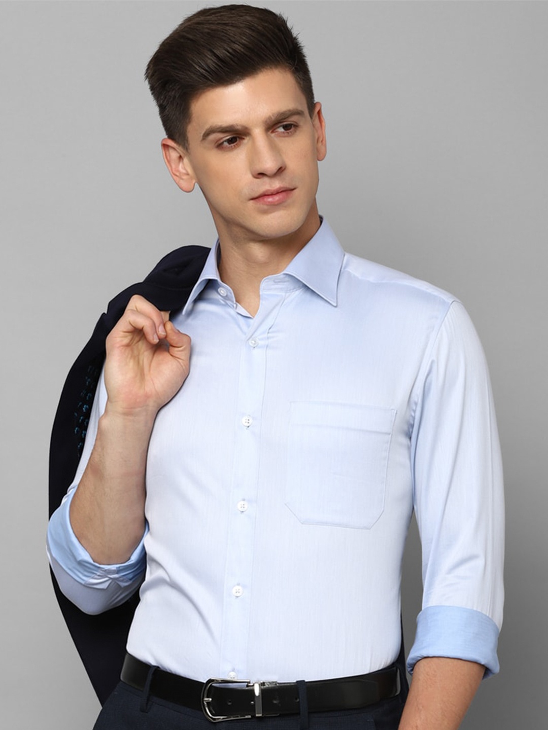 

Louis Philippe Regular Fit Opaque Formal Shirt, Blue