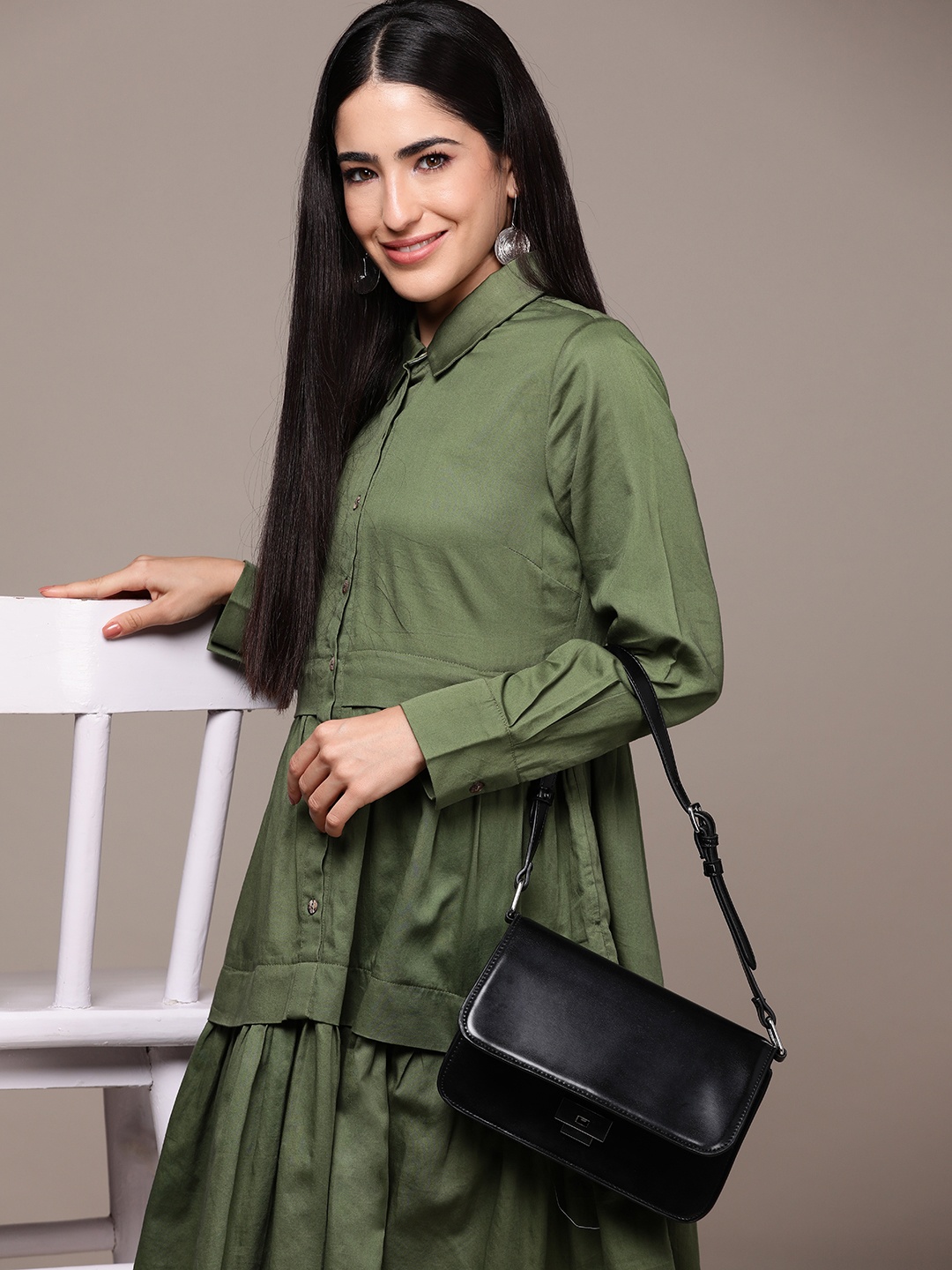 

Ritu Kumar Shirt Dress, Green